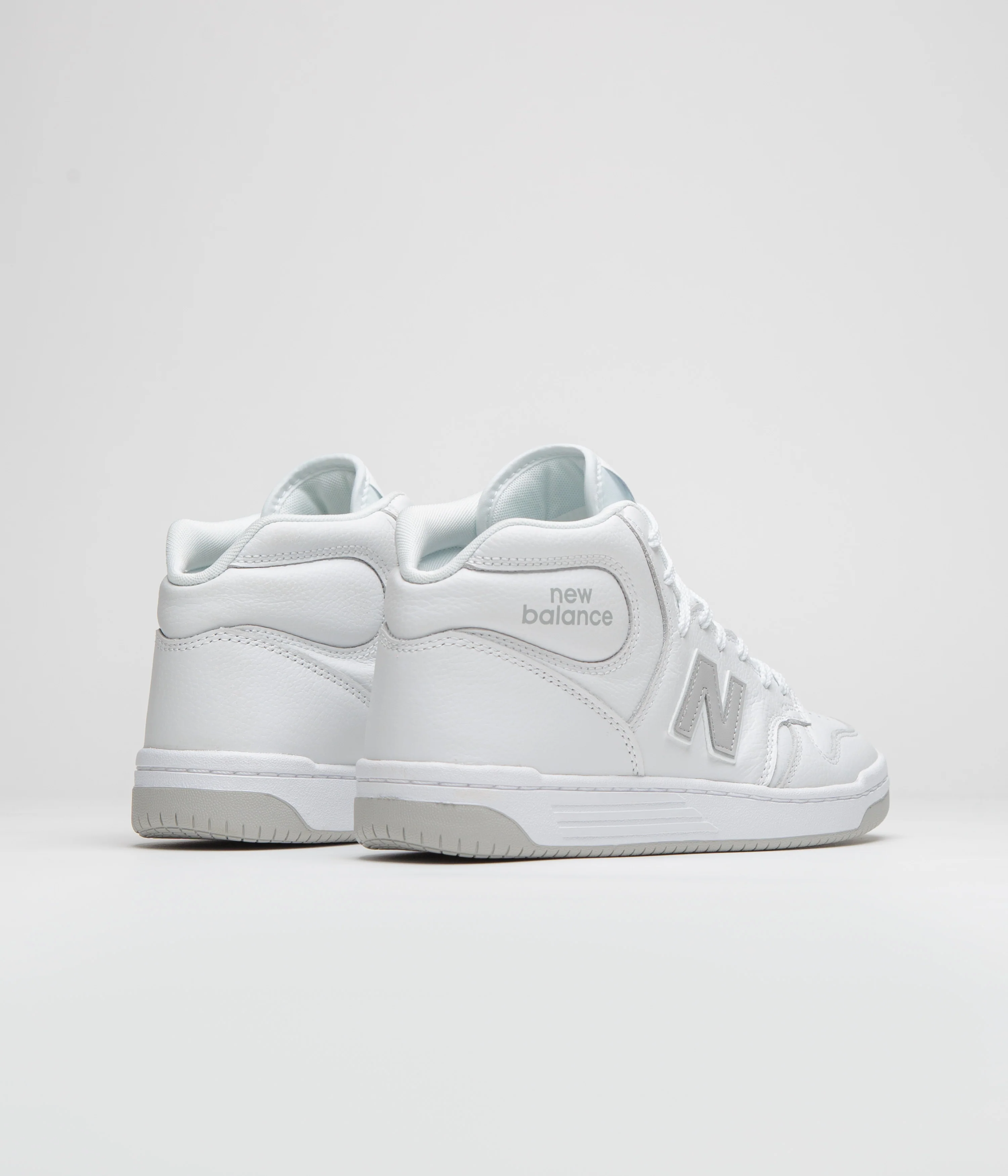 New Balance Numeric 480 Hi Shoes - White / Grey - Image 4