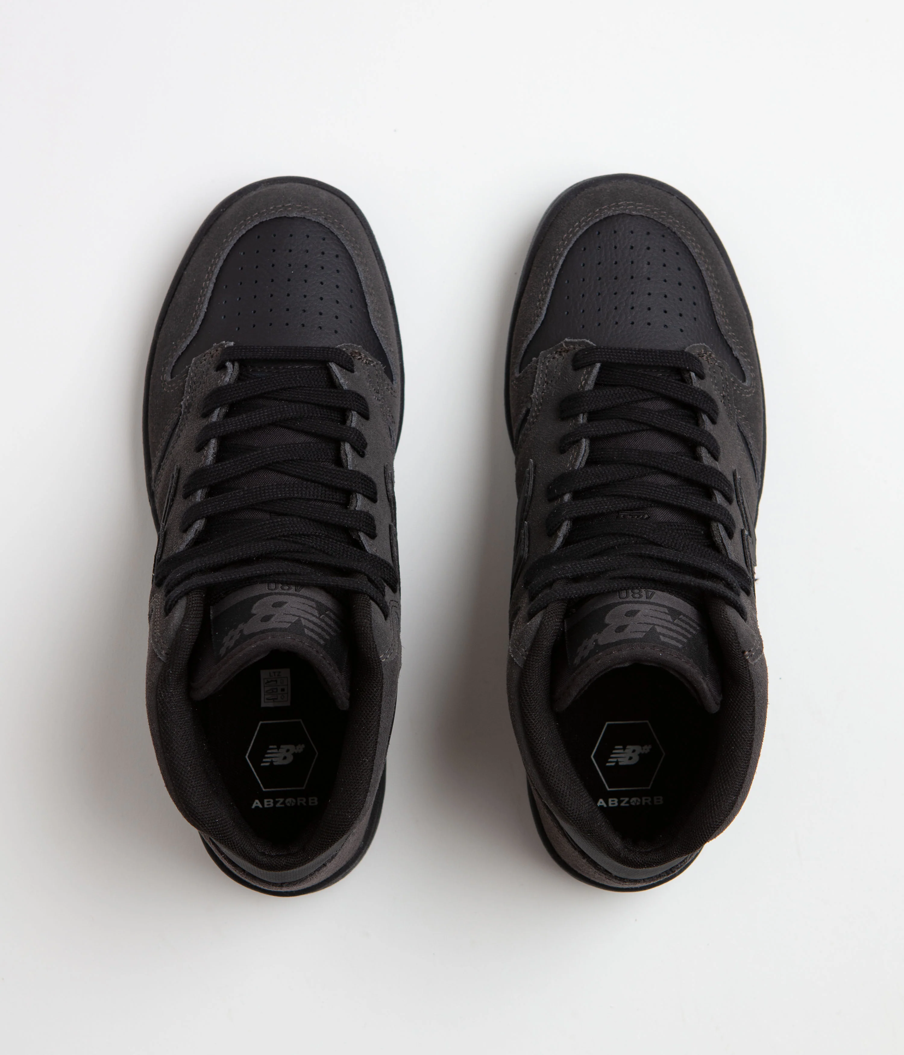 New Balance Numeric 480 High Shoes - Charcoal / Leather - Image 6