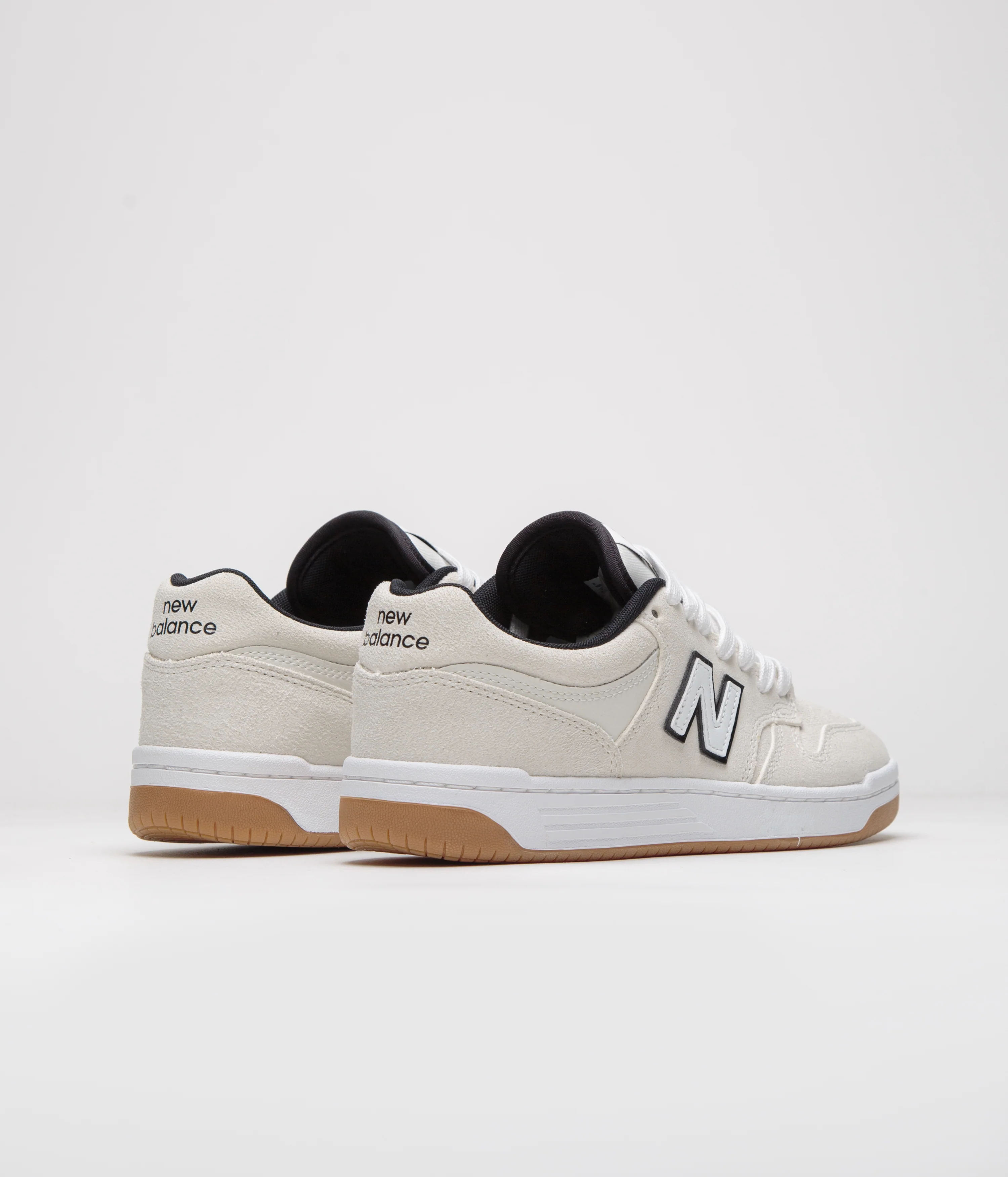 New Balance Numeric 480 Shoes - Cream / White - Image 4