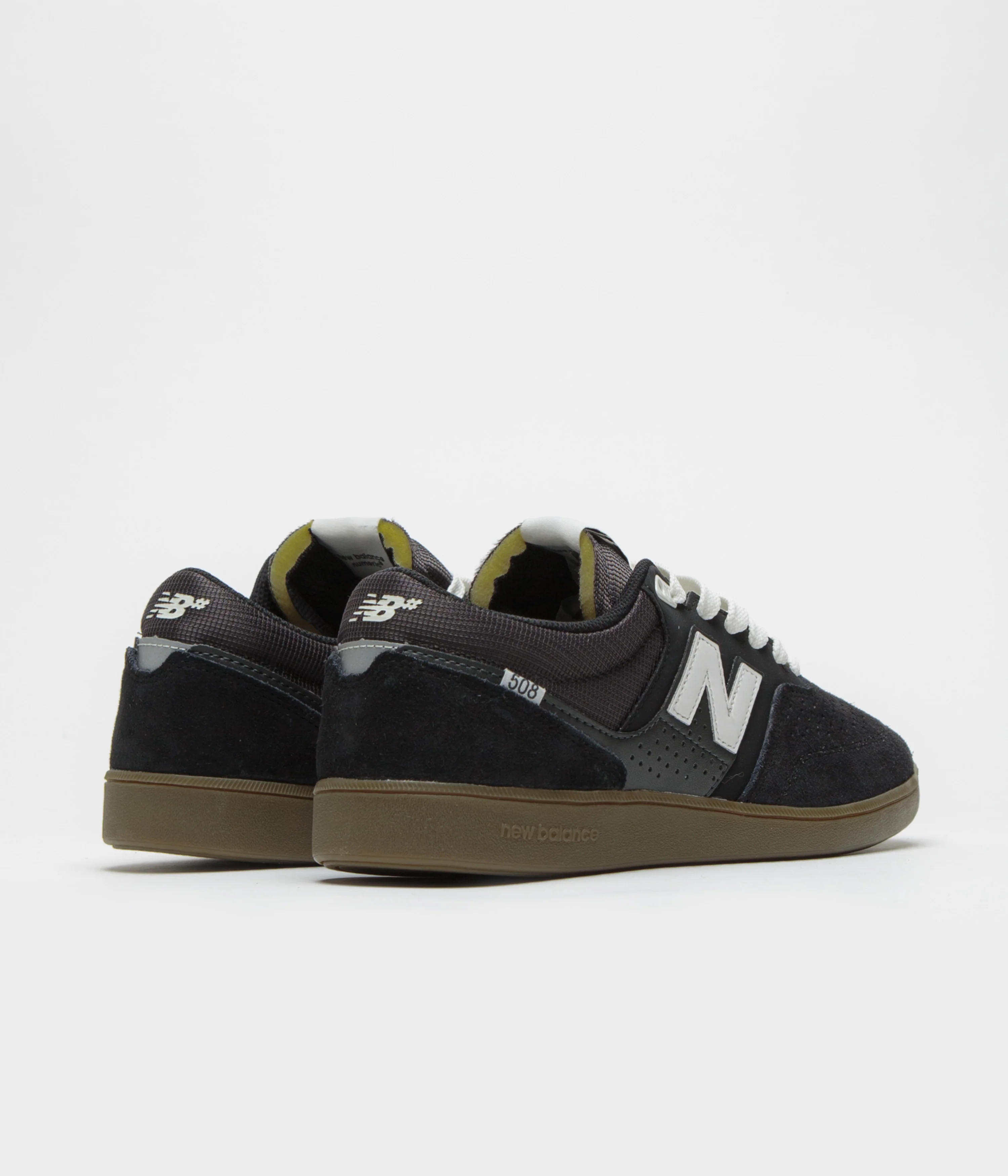 New Balance Numeric 508 Brandon Westgate Shoes - Black / Gum / White - Image 4