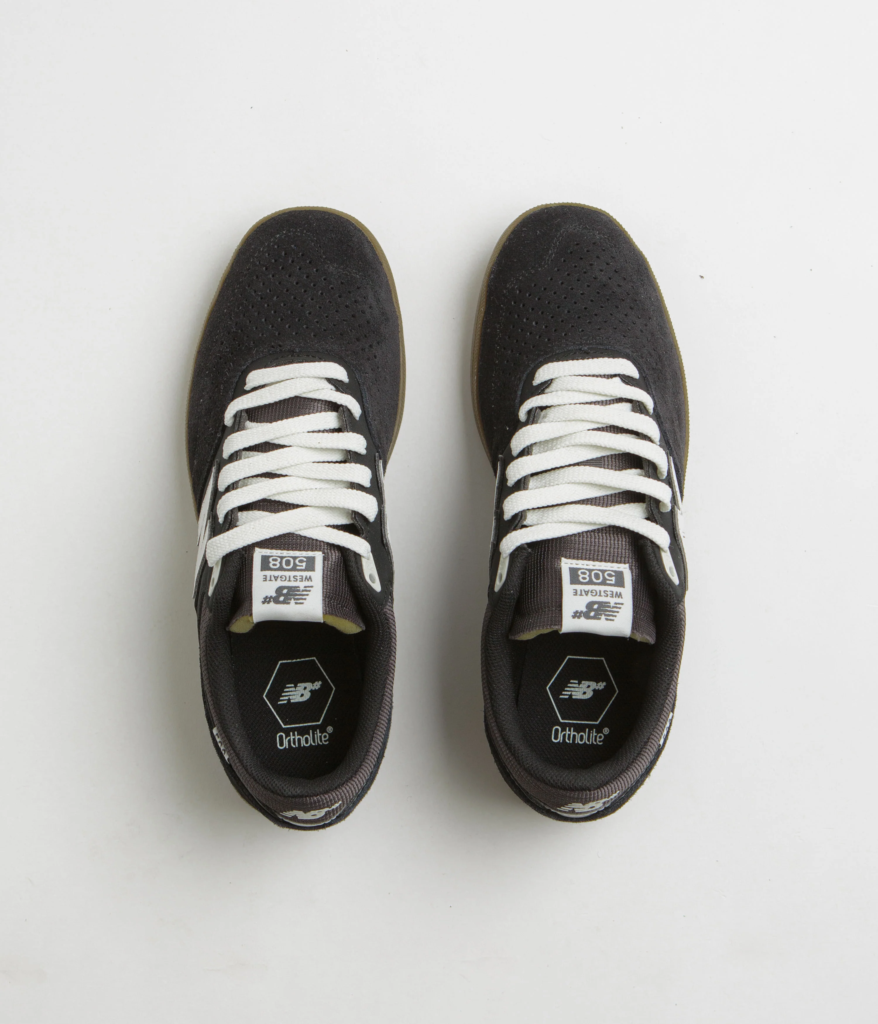 New Balance Numeric 508 Brandon Westgate Shoes - Black / Gum / White - Image 7