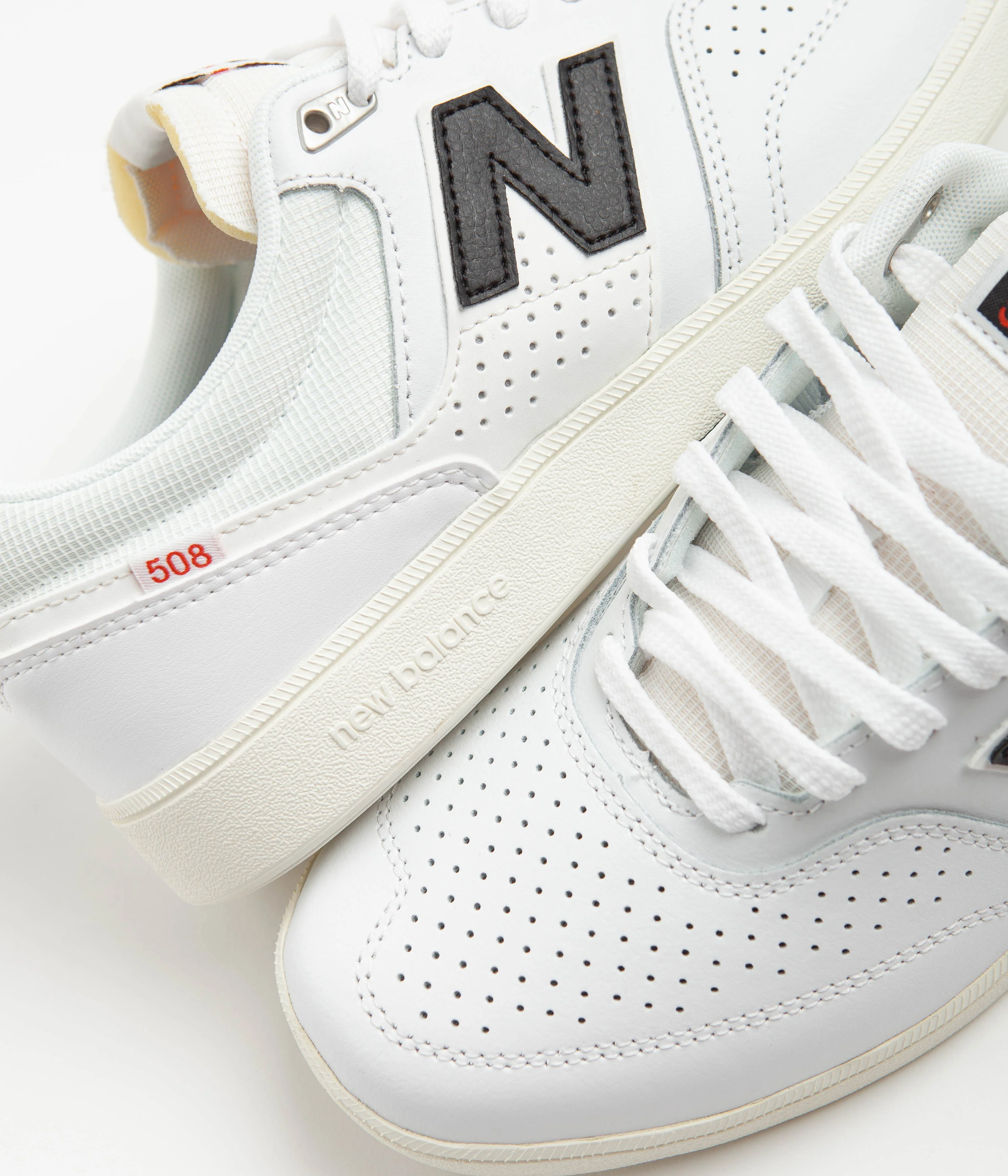 New Balance Numeric 508 Brandon Westgate Shoes - White / Black - Image 3