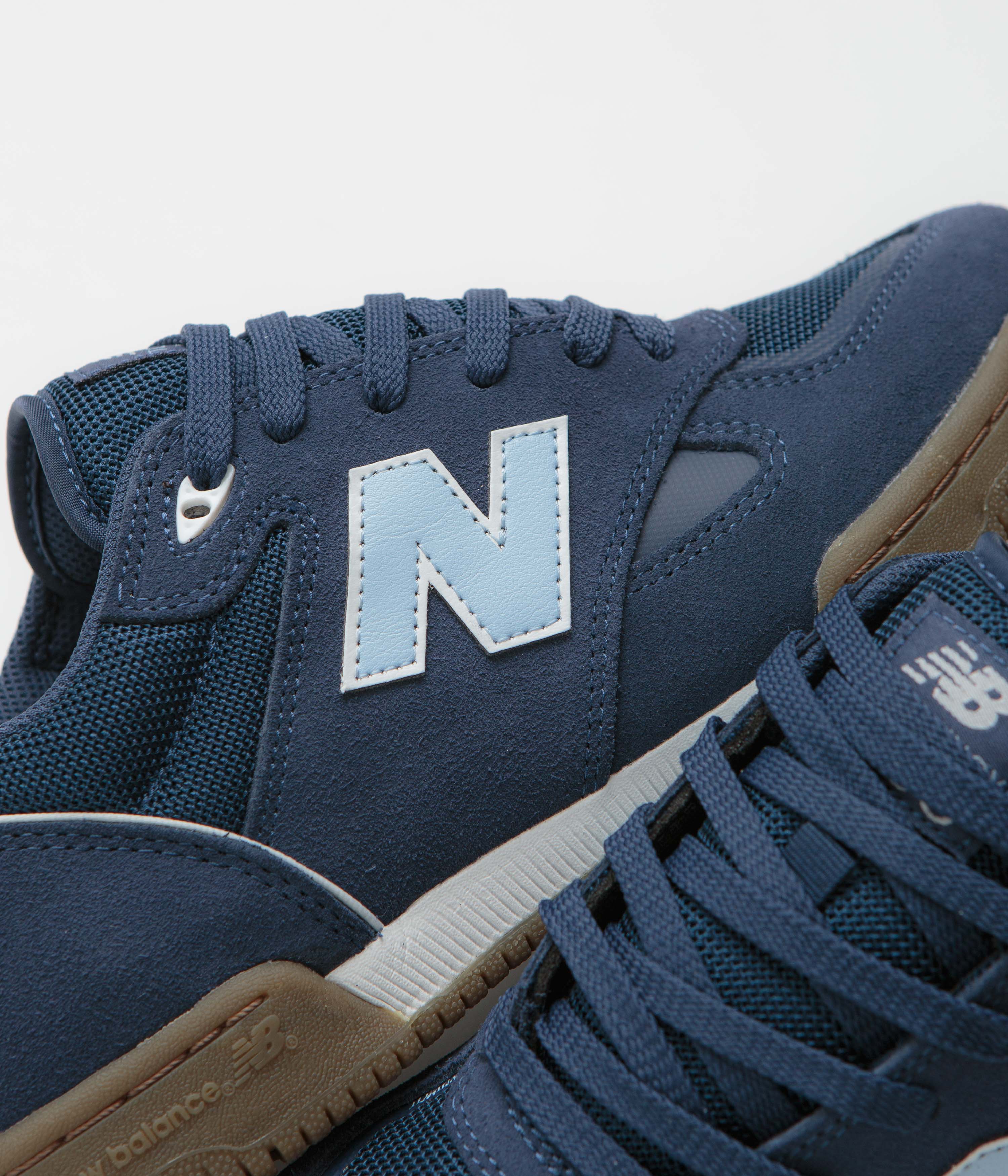 New Balance Numeric 600 Tom Knox Shoes - Navy / Gum - Image 3