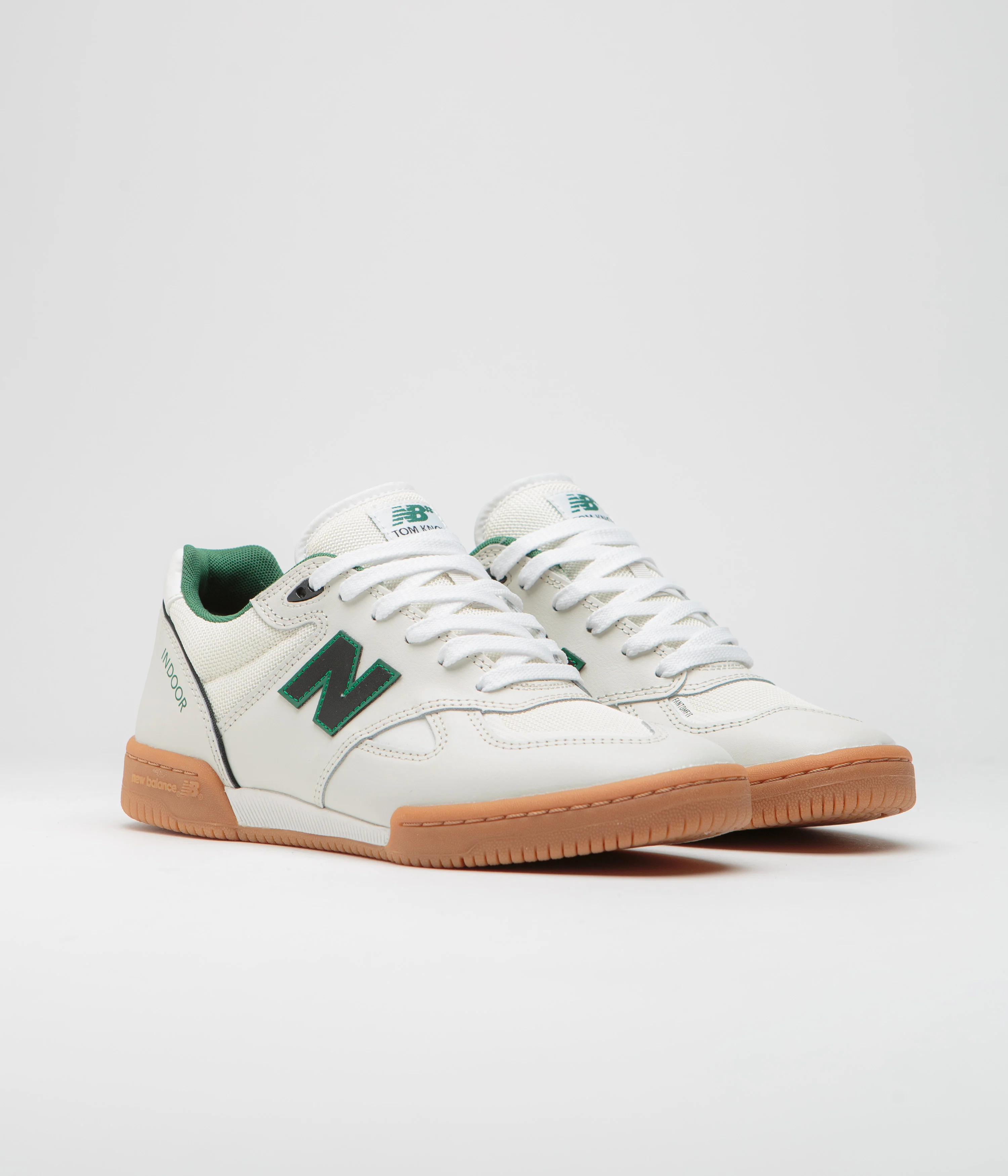 New Balance Numeric 600 Tom Knox Shoes - White / Gum - Image 2