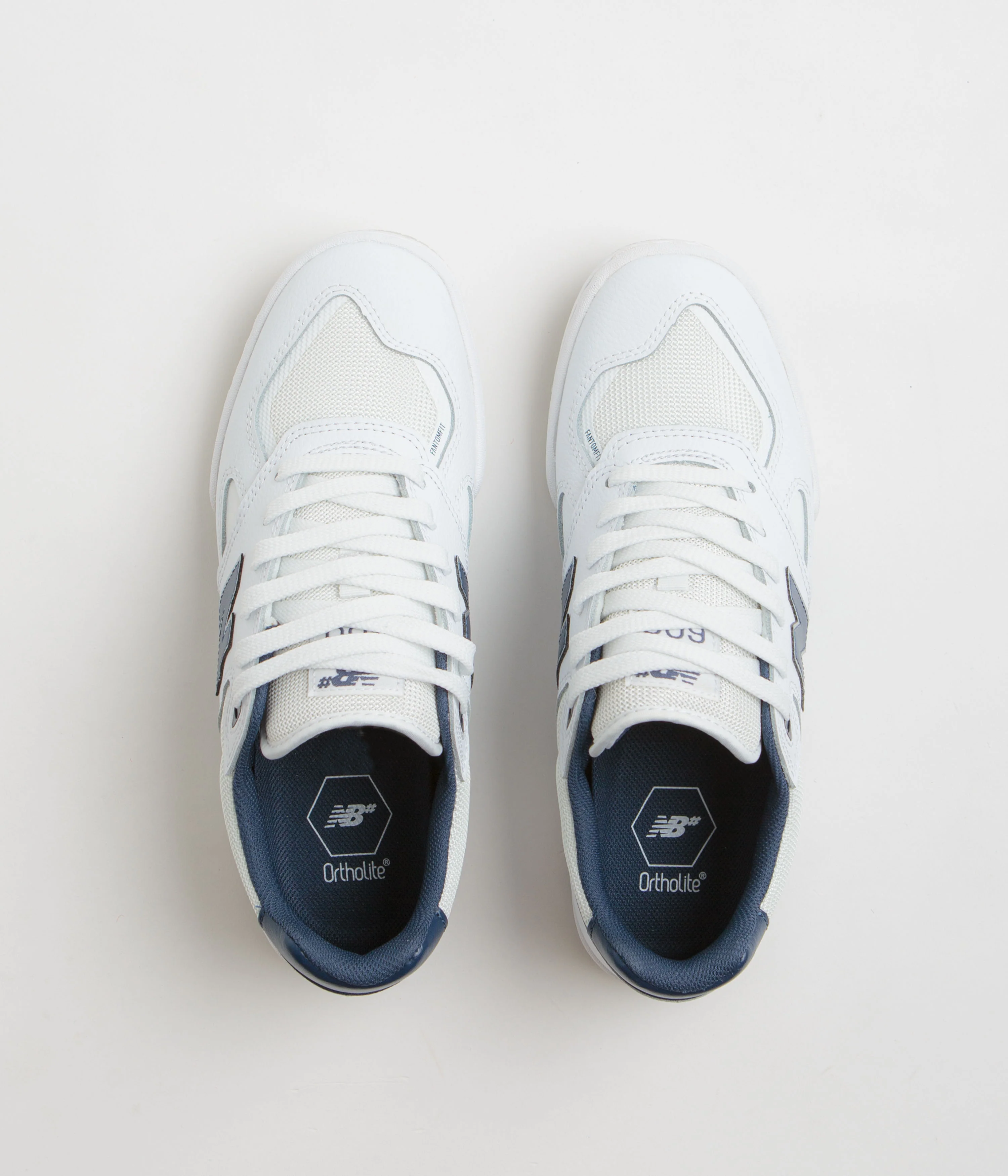 New Balance Numeric 600 Tom Knox Shoes - White / Navy - Image 7