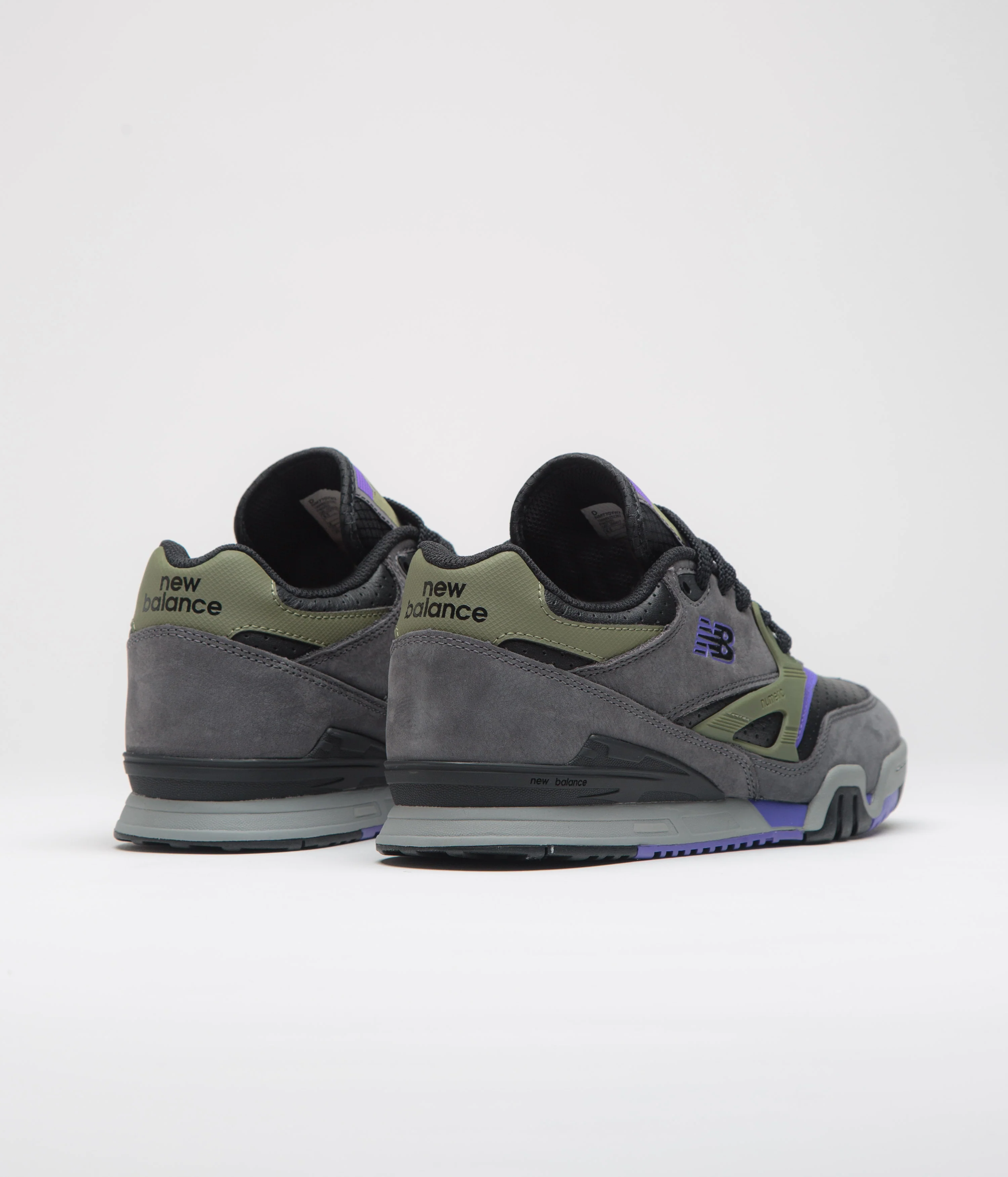 New Balance Numeric 770 Shoes - Charcoal / Purple - Image 4