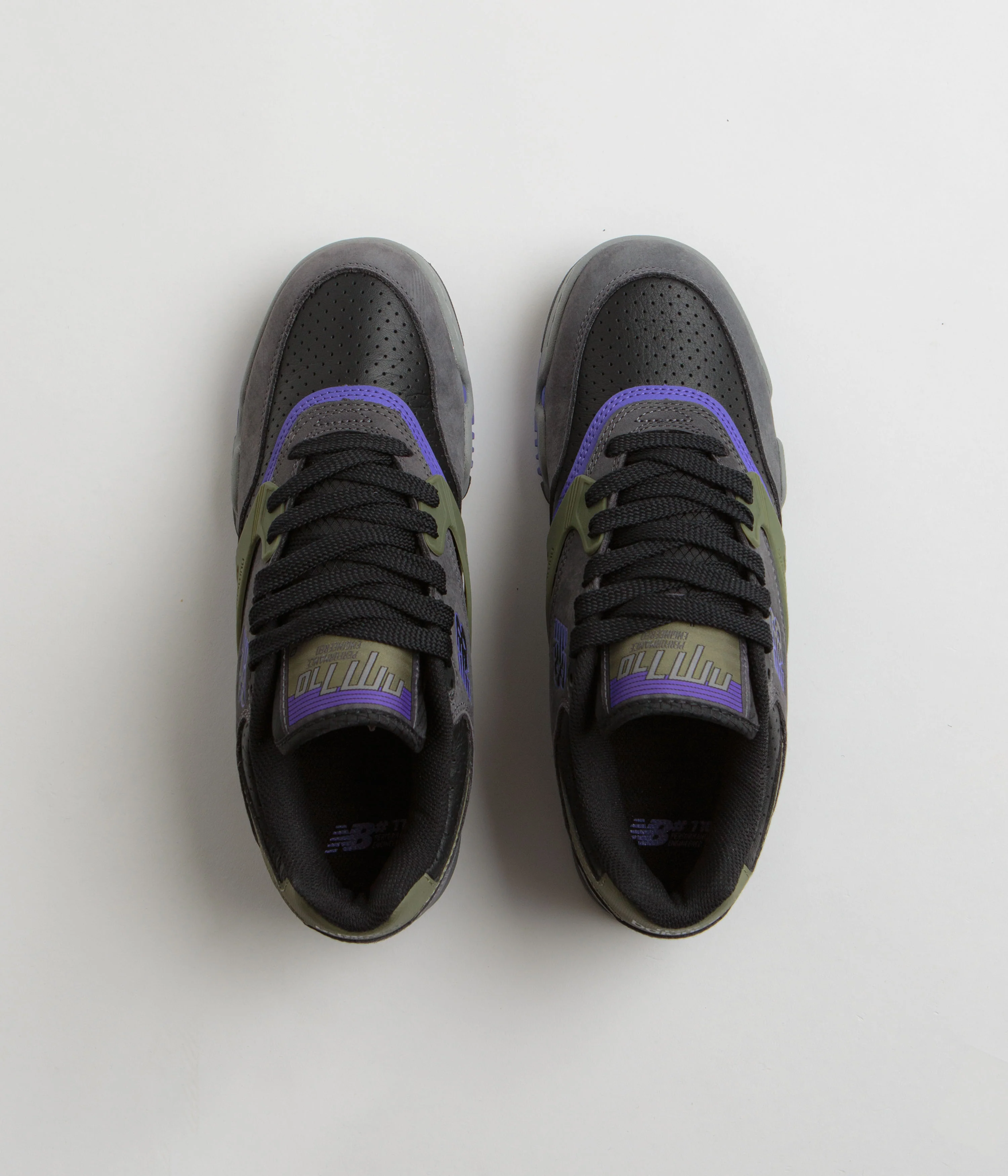 New Balance Numeric 770 Shoes - Charcoal / Purple - Image 7