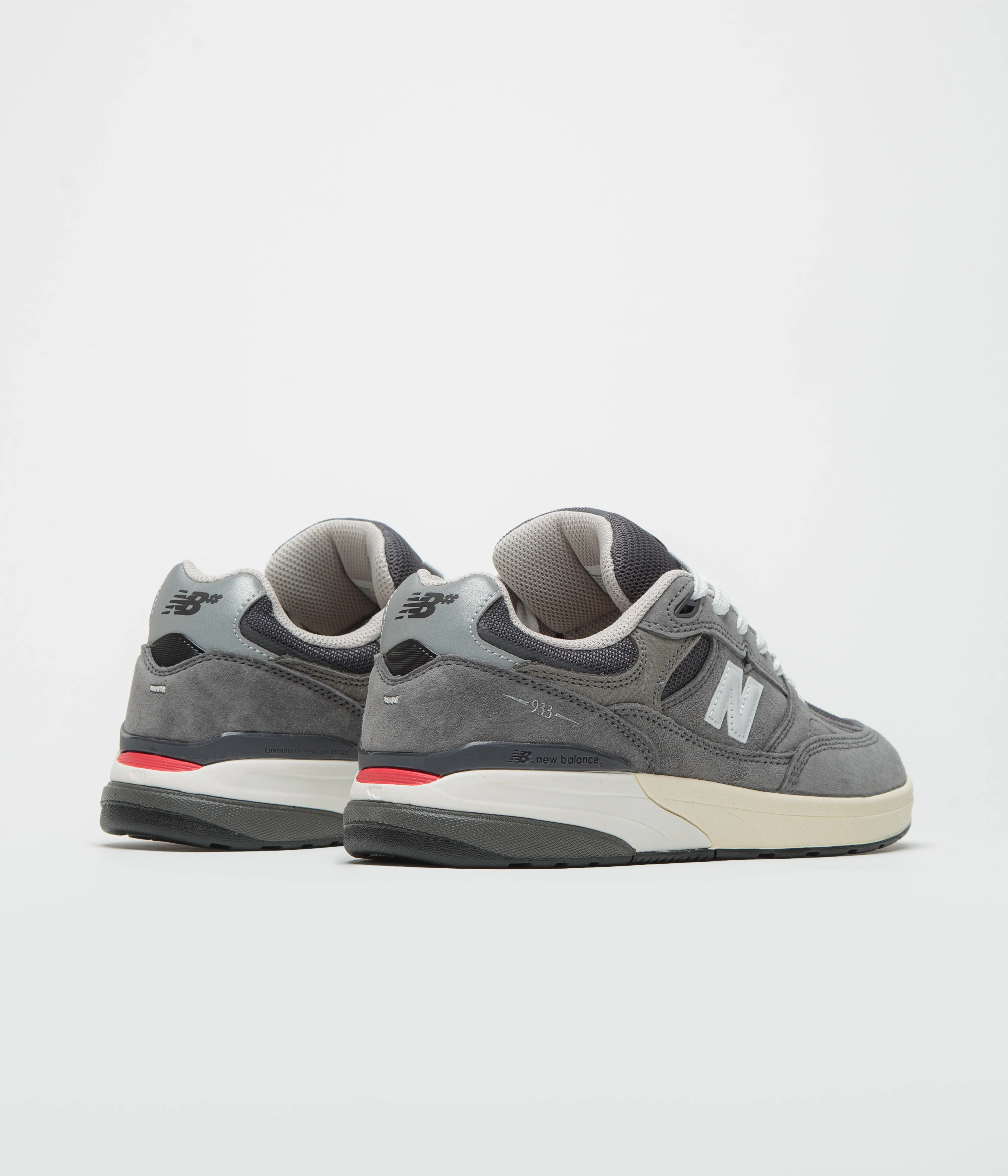 New Balance Numeric 933 Andrew Reynolds Shoes - Grey / White - Image 4