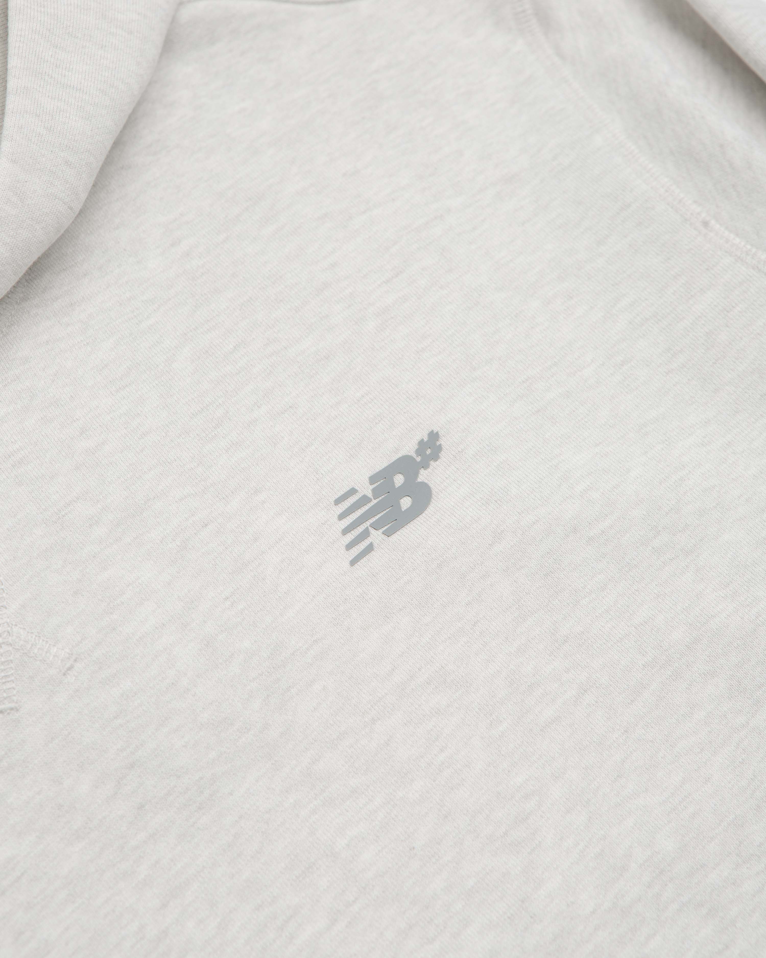 New Balance Numeric French Terry Hoodie - Oatmeal Heather - Image 3