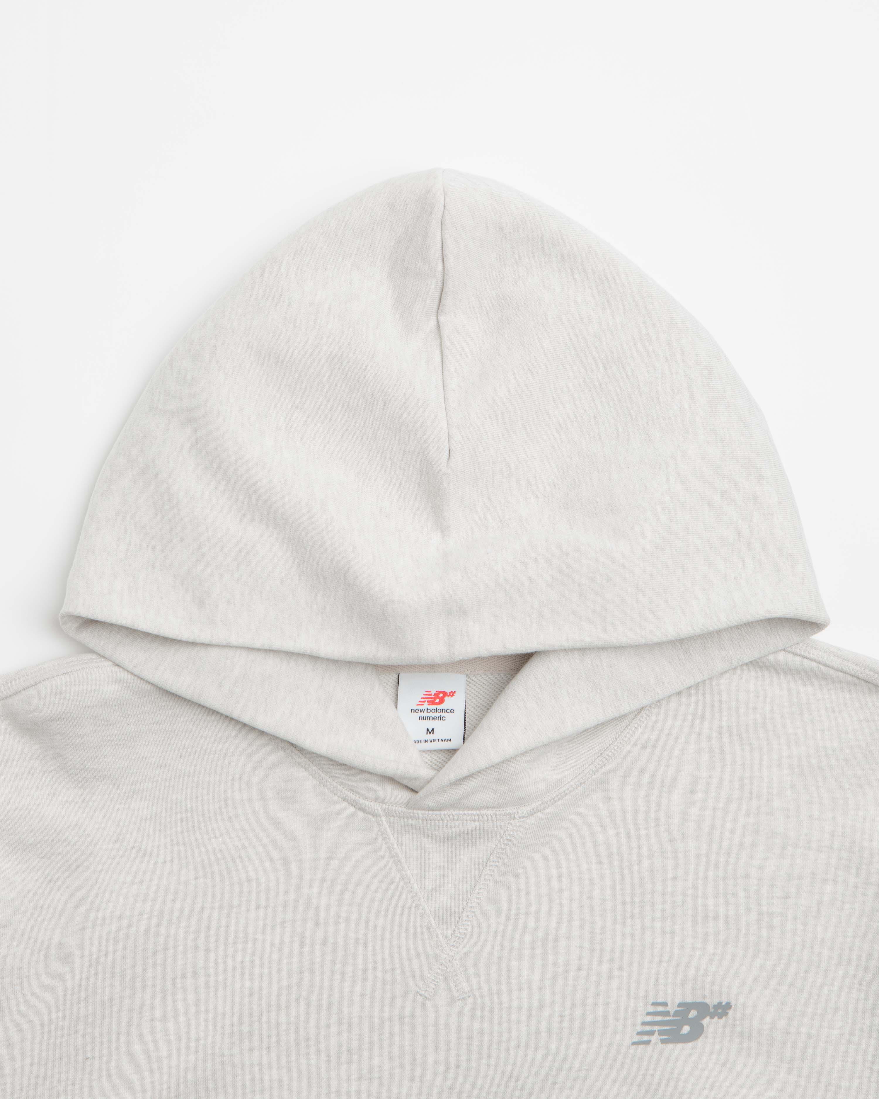 New Balance Numeric French Terry Hoodie - Oatmeal Heather - Image 4