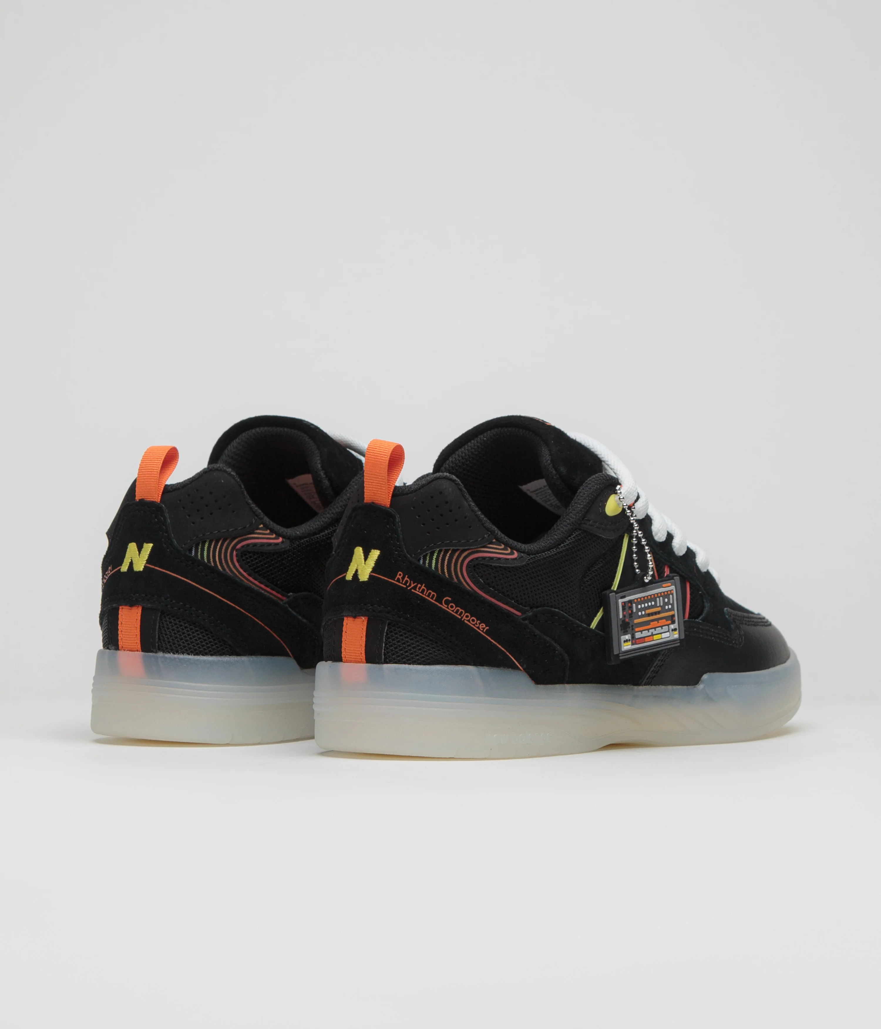 New Balance Numeric x Roland 808 Lite Tiago Lemos Shoes - Black / Orange - Image 6