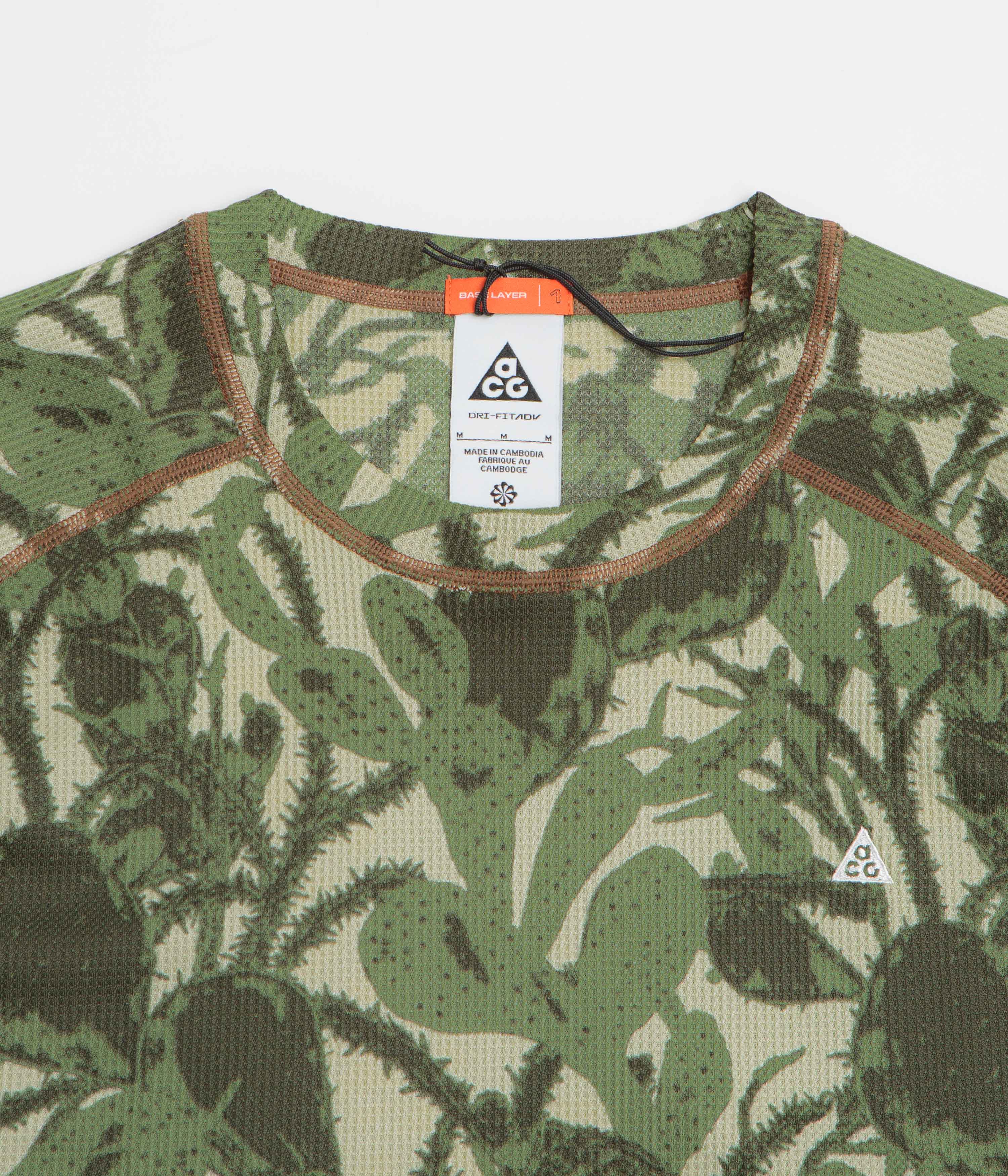 Nike ACG AOP Chinati T-Shirt - Light Khaki / Cargo Khaki / Summit White - Image 2