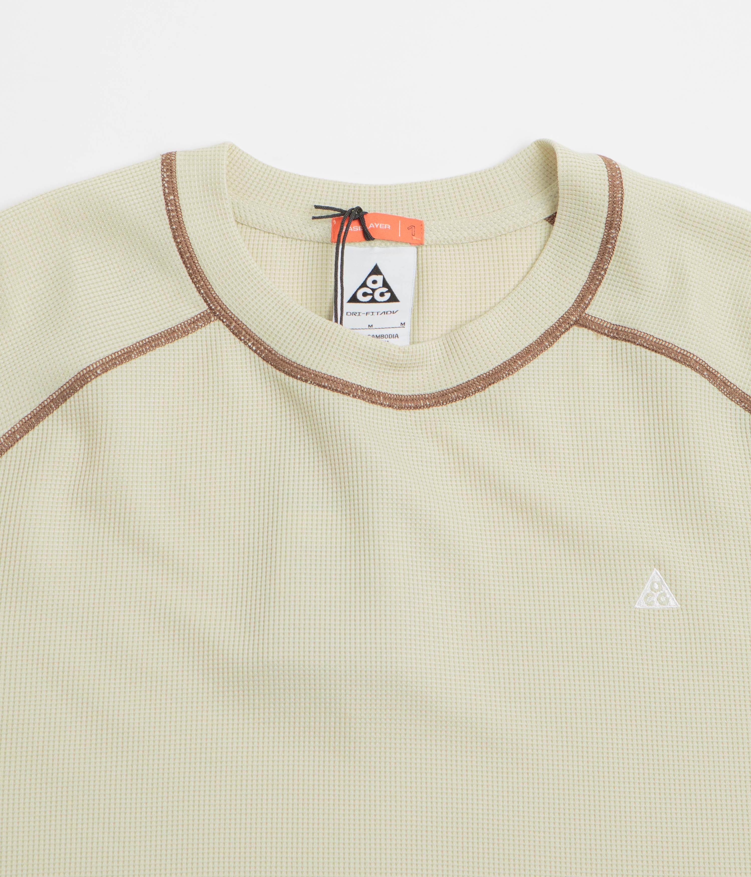Nike ACG Chinati Long Sleeve T-Shirt - Light Khaki / Parachute Beige / Summit White - Image 2