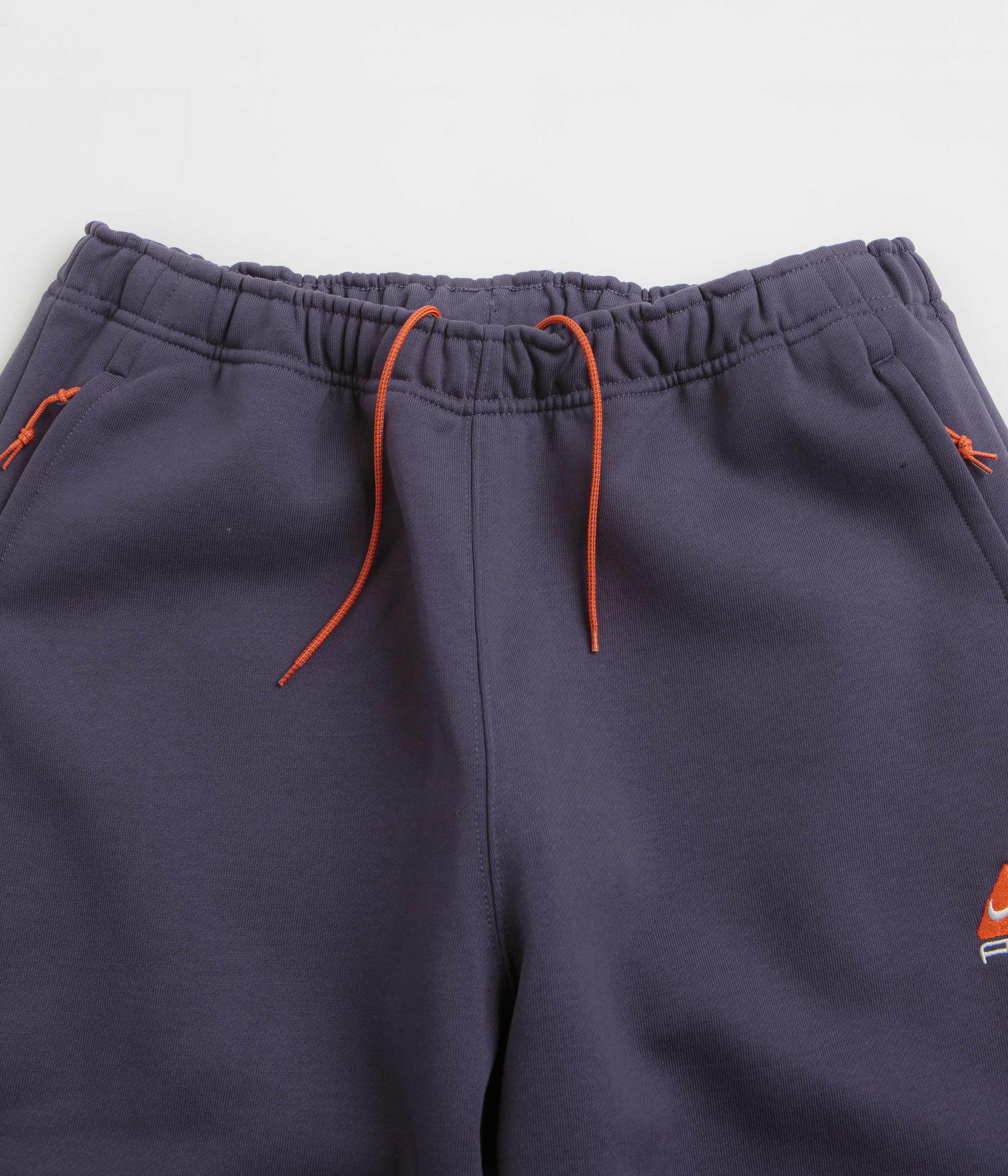 Nike ACG Tuff Fleece Lungs Pants - Dark Raisin / Safety Orange / Summit White - Image 5