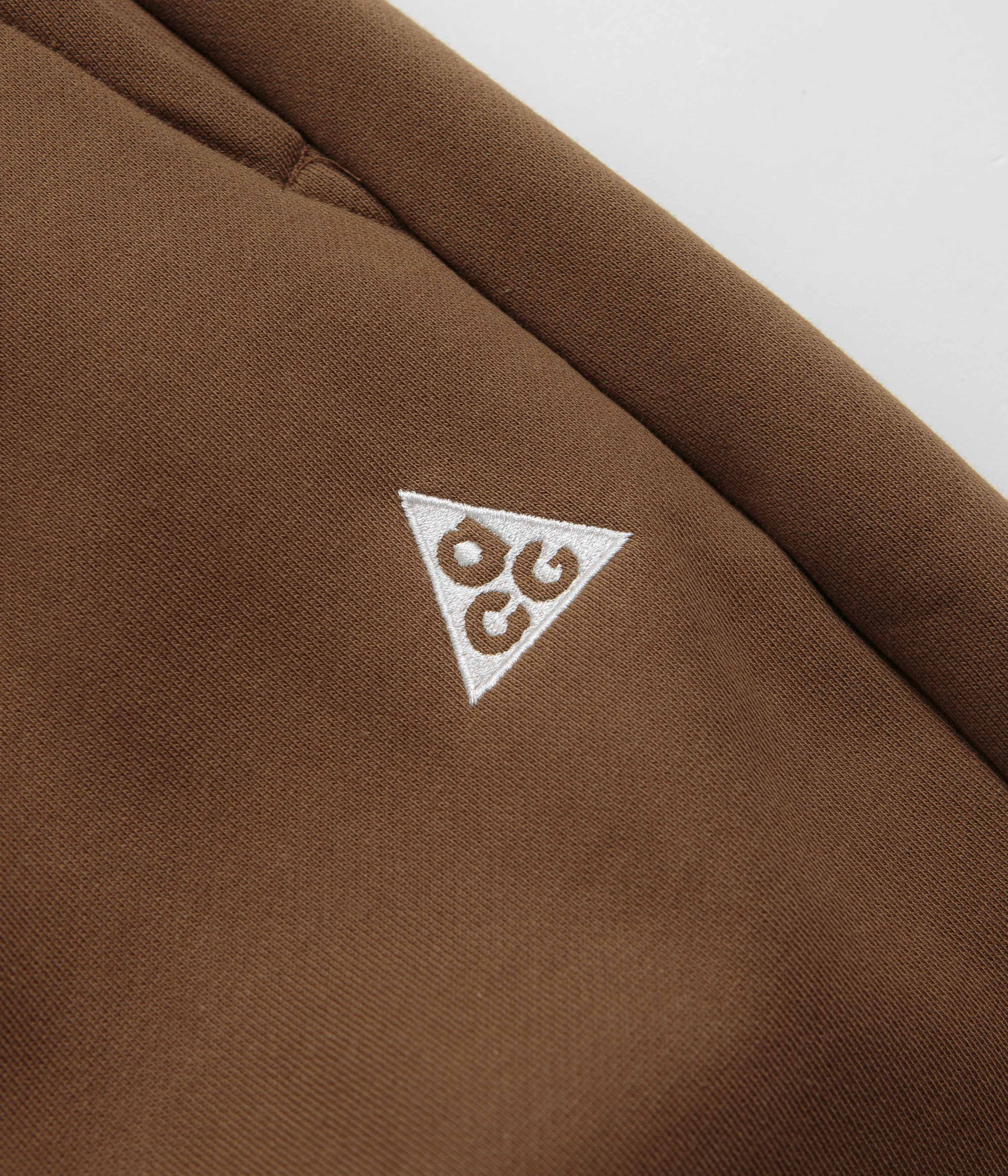 Nike ACG Tuff Fleece Triangle Pants - Mosswood Brown / Summit White - Image 6