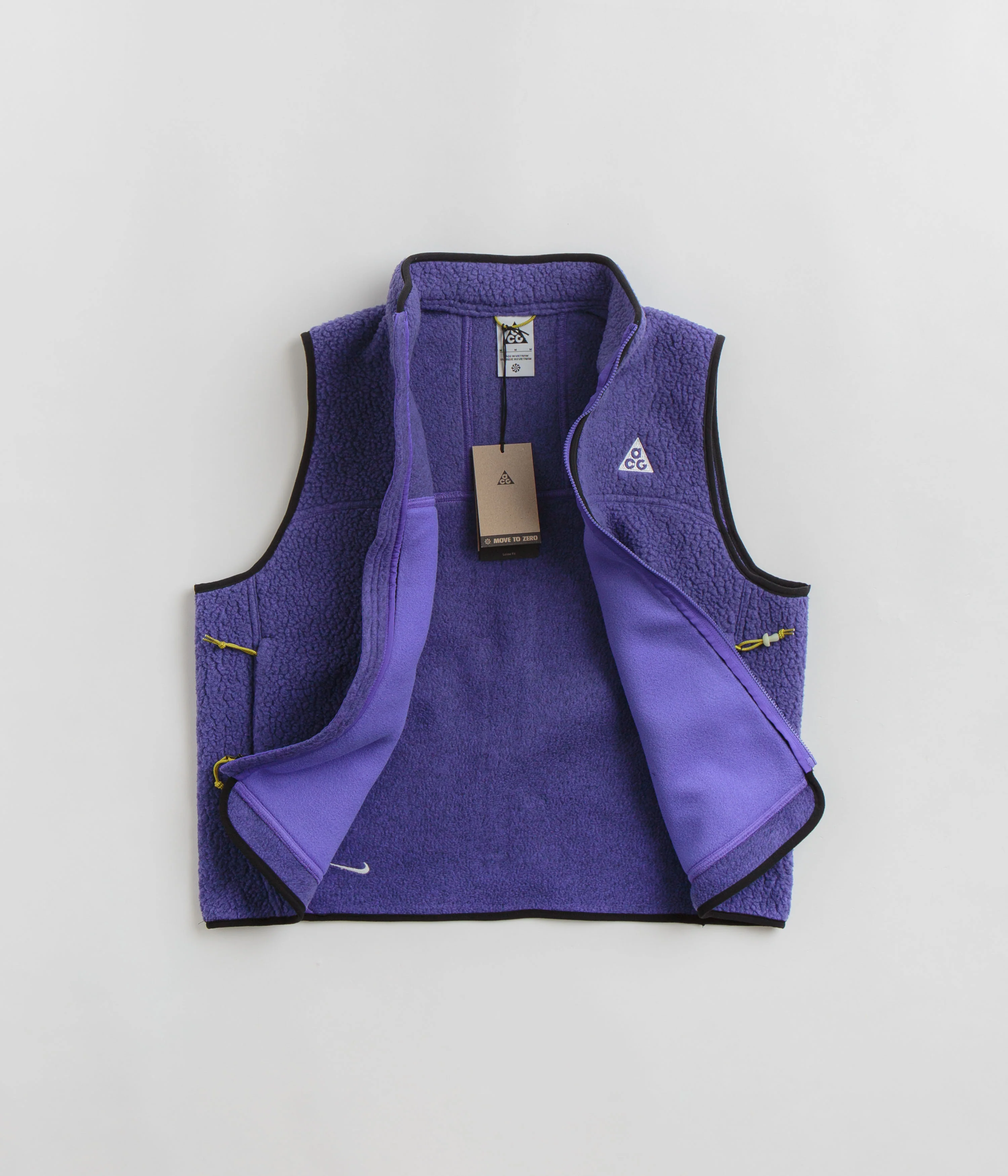 Nike ACG Womens Arctic Wolf Fleece Vest - Persian Violet / Black / Summit White - Image 2