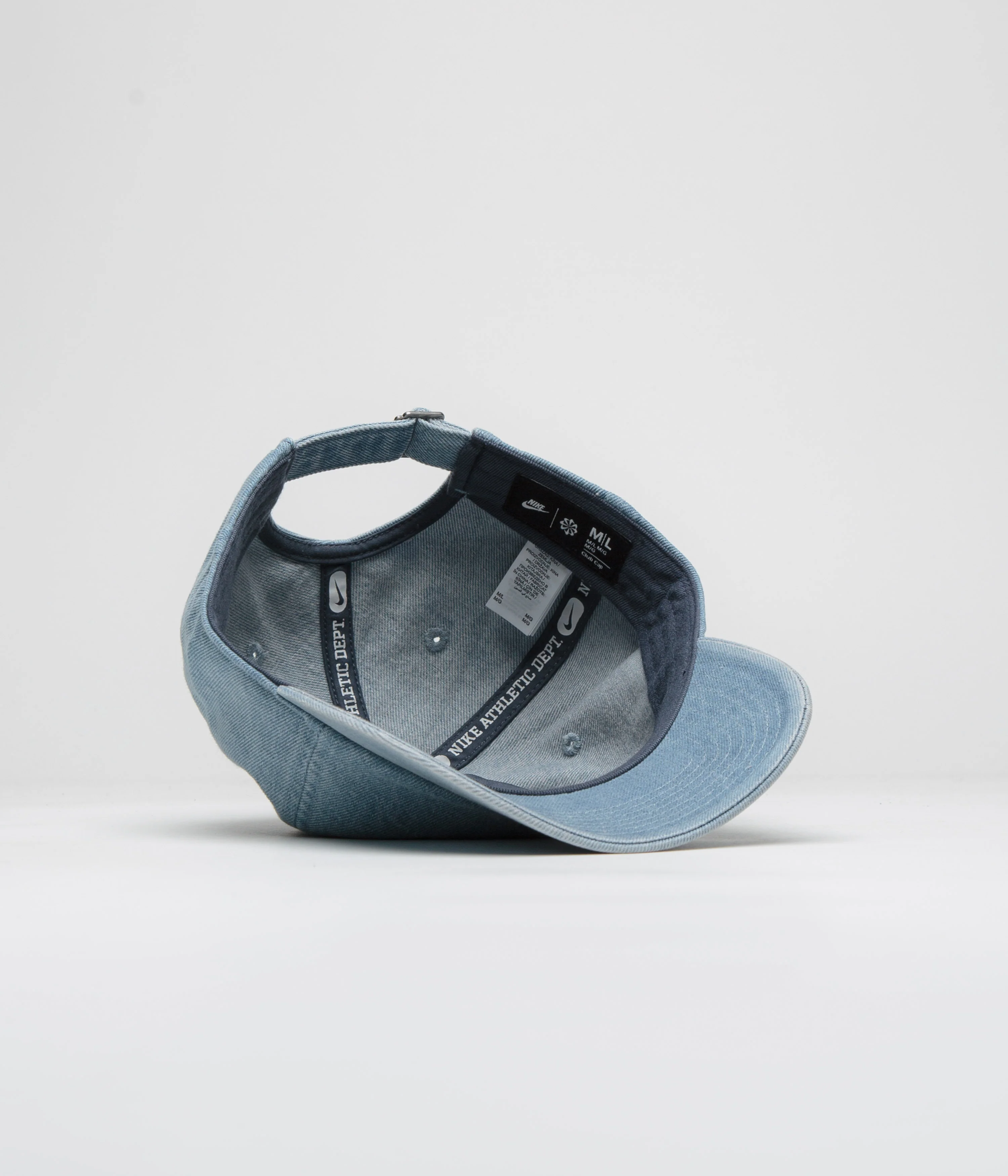 Nike Club Denim Cap - Aegean Storm / Thunder Blue / White - Image 4