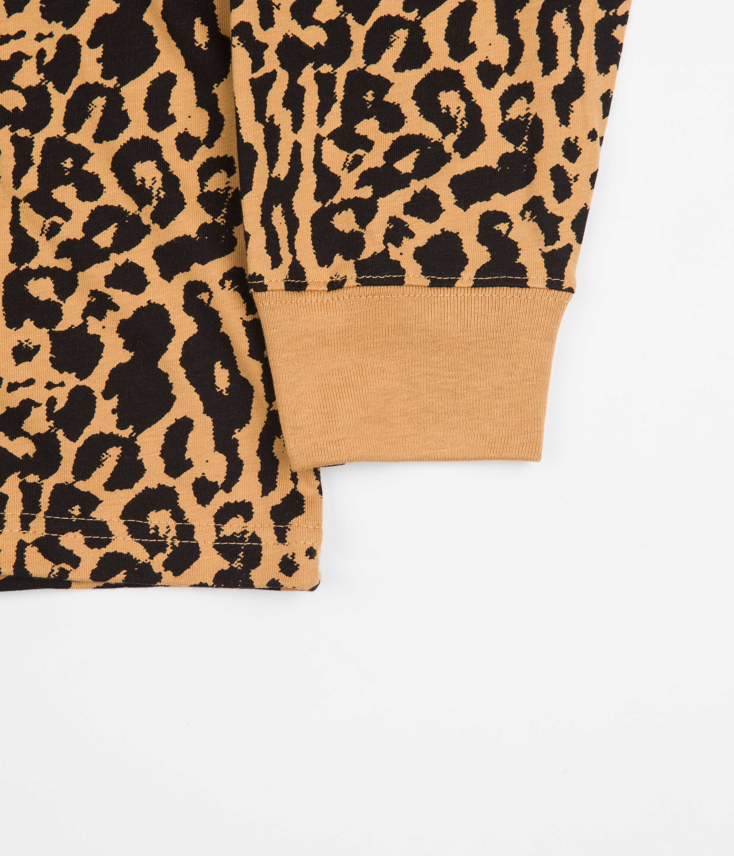 Nike SB Animal Print Long Sleeve T-Shirt - Elemental Gold / Black - Image 2