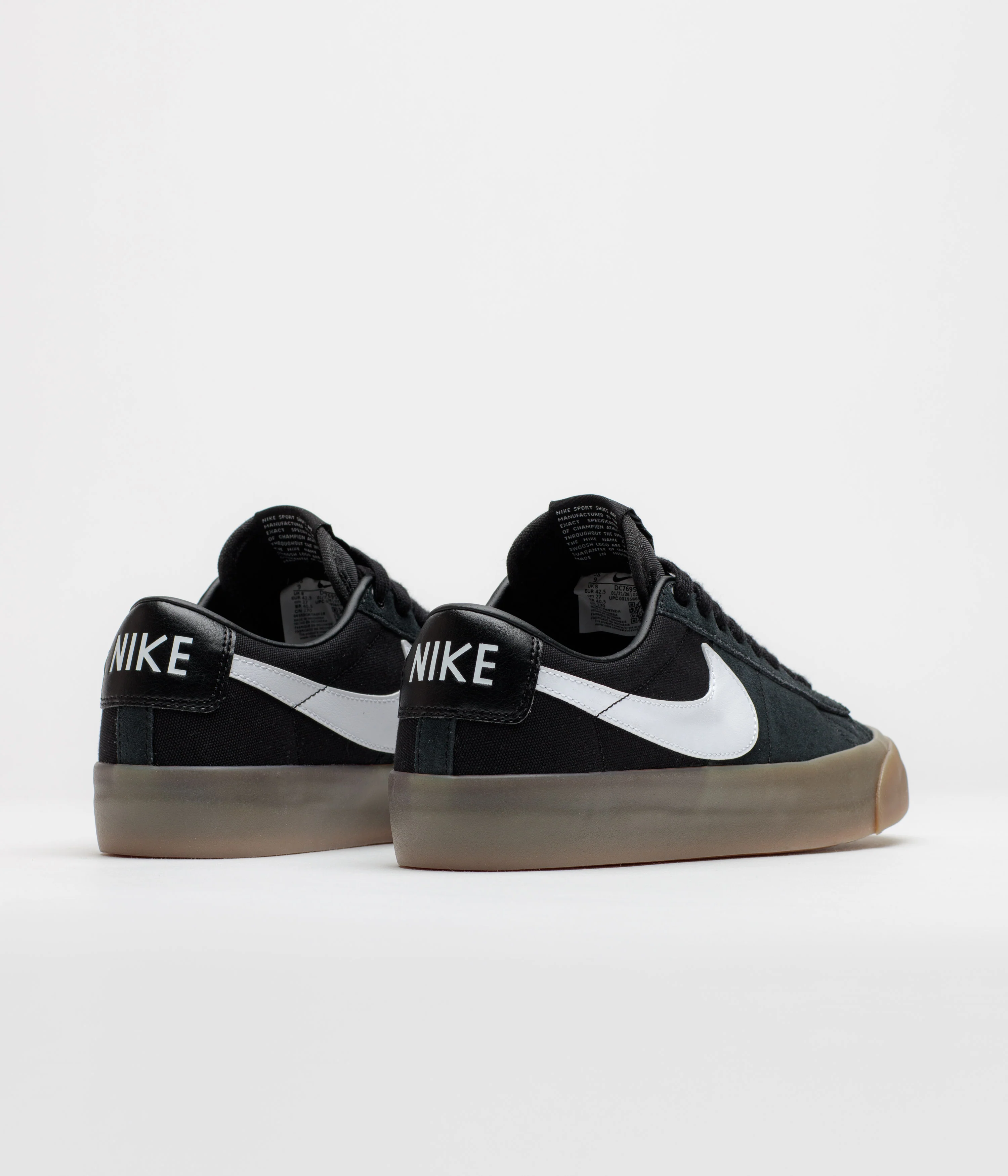 Nike SB Blazer Low Pro GT Shoes - Black / White - Black - White - Image 4