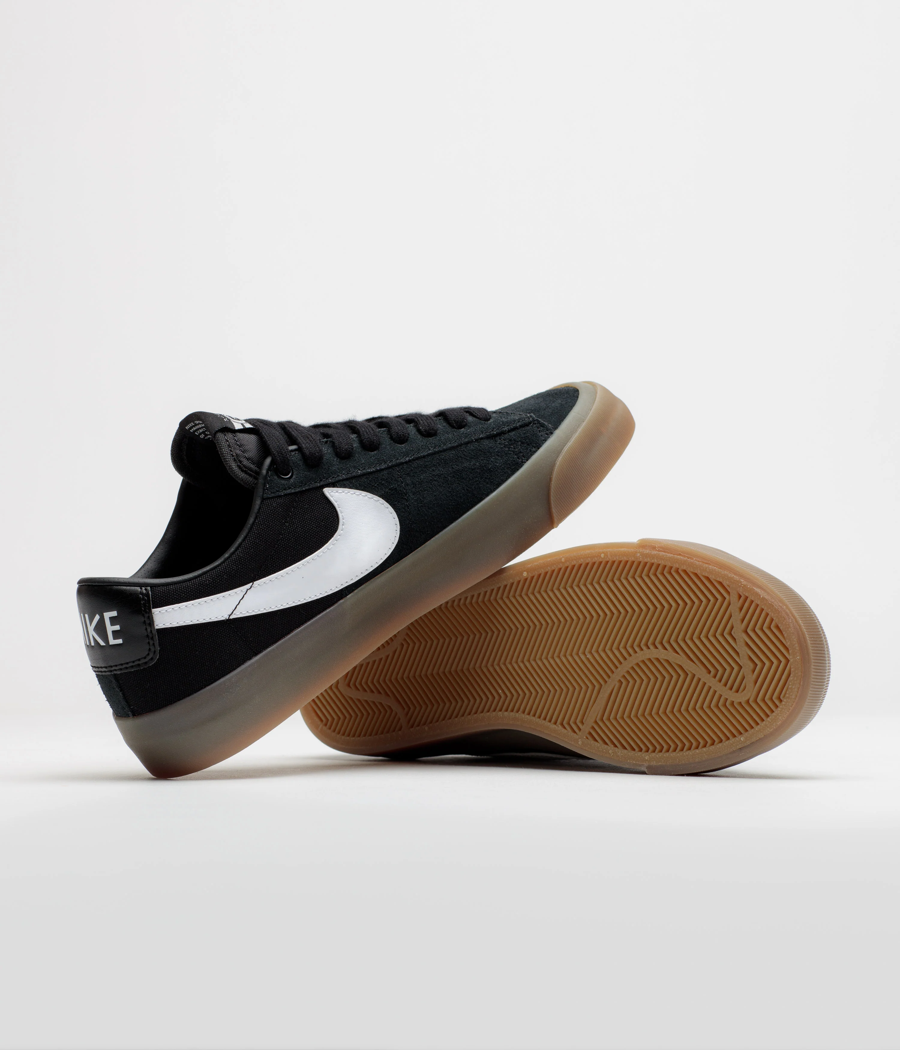 Nike SB Blazer Low Pro GT Shoes - Black / White - Black - White - Image 5