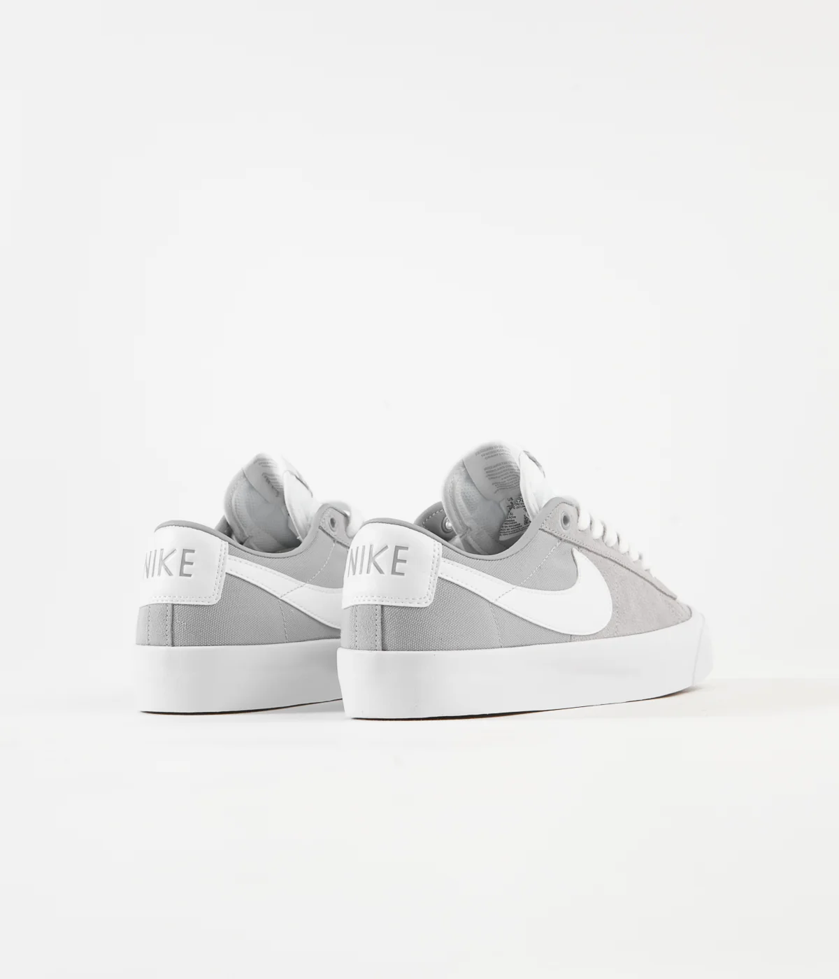 Nike SB Blazer Low Pro GT Shoes - Wolf Grey / White - Wolf Grey - White - Image 5