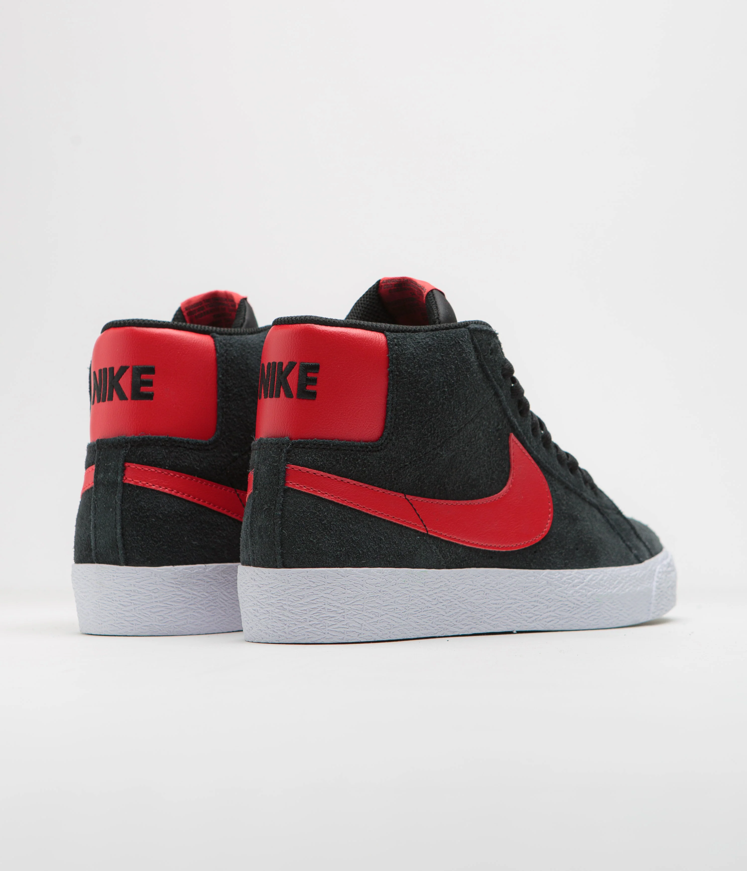 Nike SB Blazer Mid Shoes - Black / University Red - Black - White - Image 4