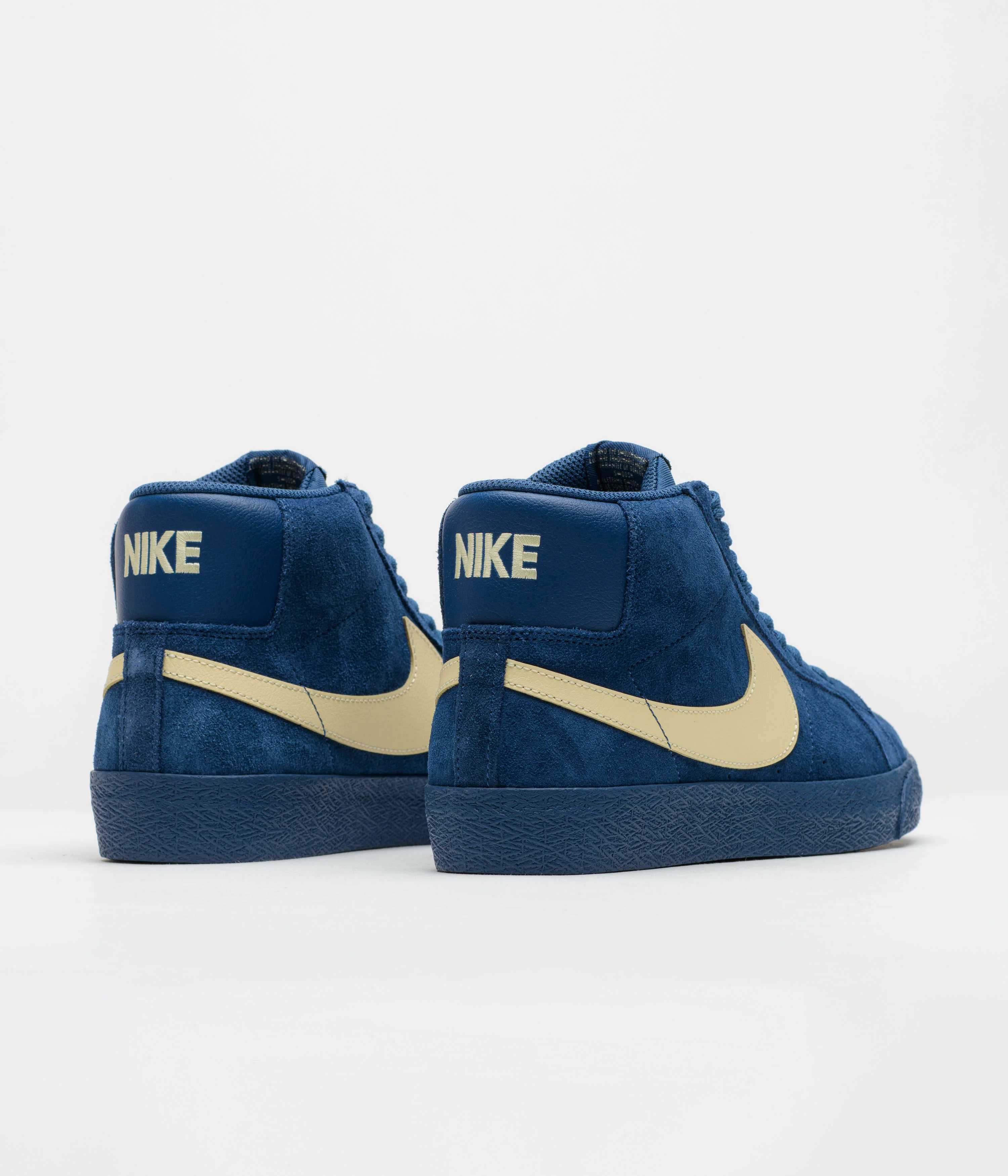 Nike SB Blazer Mid Shoes - Coastal Blue / Pale Yellow - Coastal Blue - Image 4