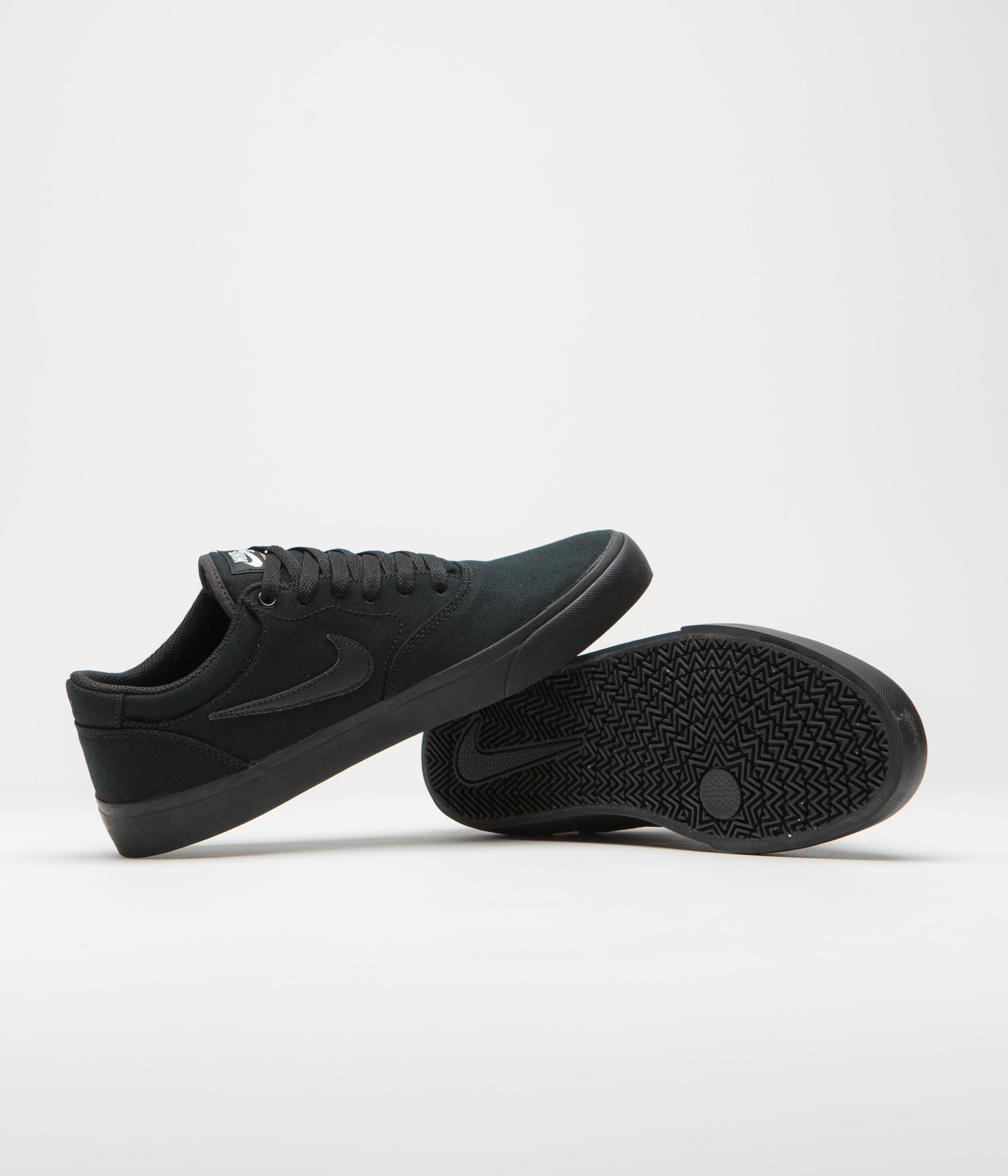 Nike SB Chron 2 Canvas Shoes - Black / Black - Black - Image 6