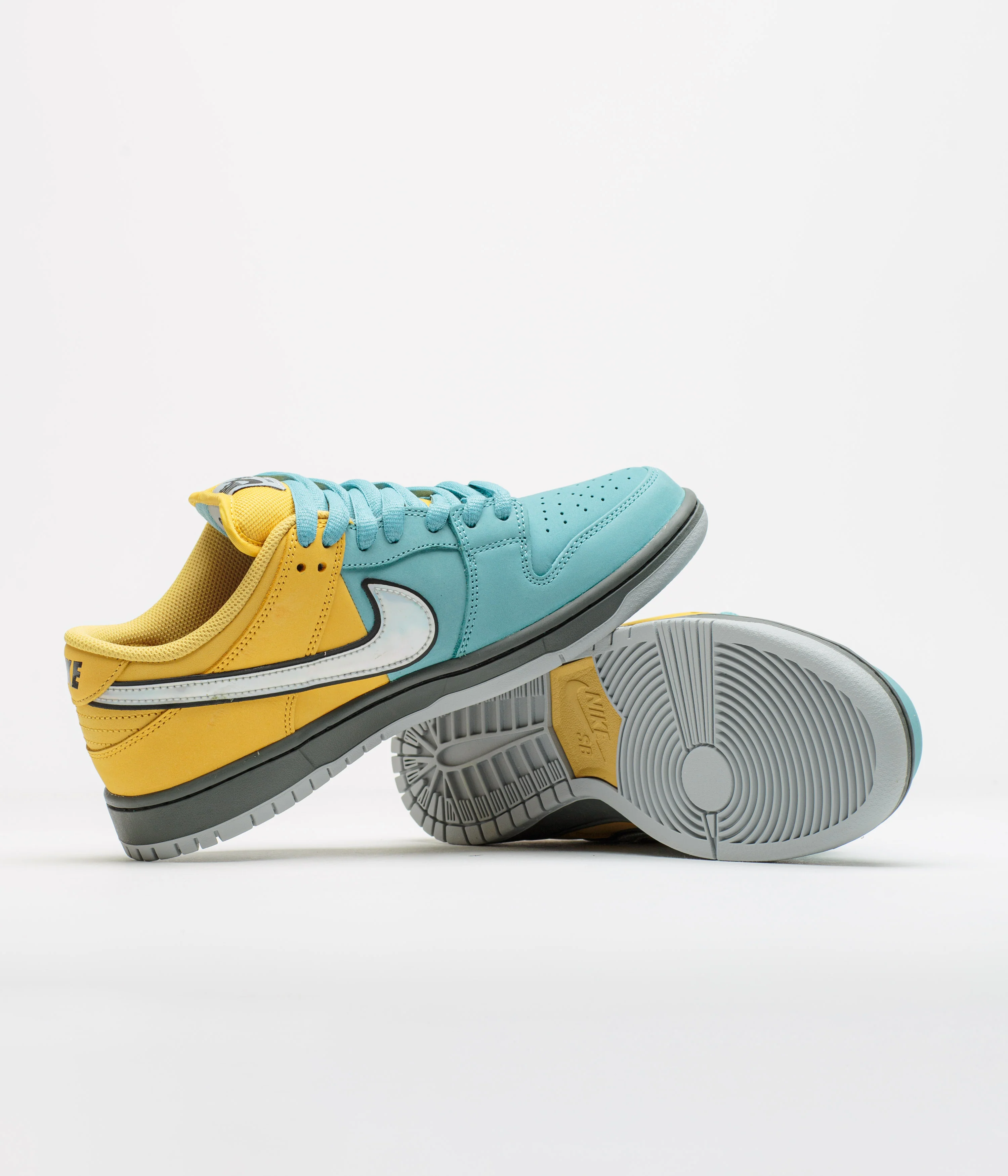 Nike SB Dunk Low Pro ‘Muni Fast' Shoes - Lightening / Wolf Grey - Denim Turquoise - Image 5