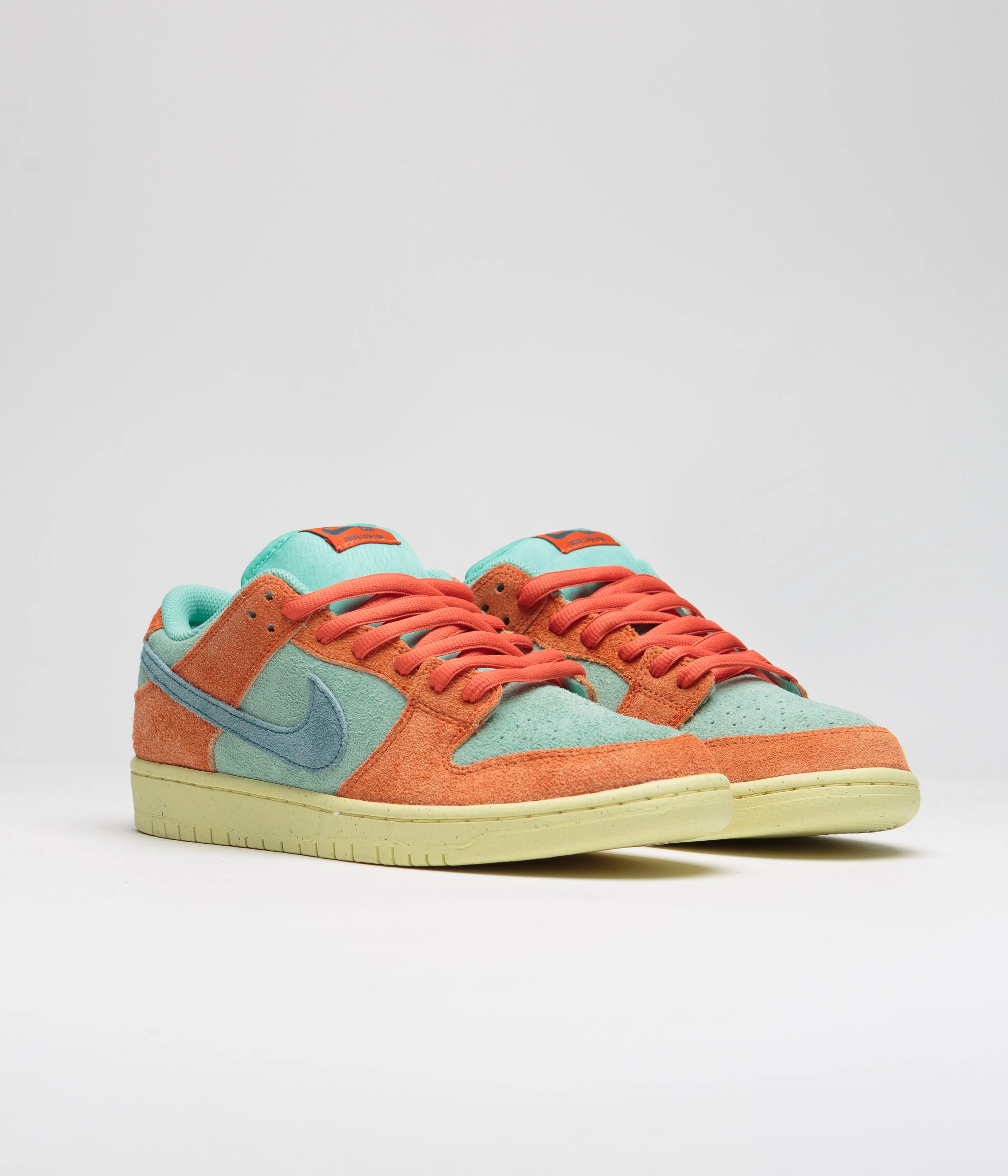 Nike SB Dunk Low Pro Premium Shoes - Orange / Noise Aqua - Emerald Rise - Orange - Image 2