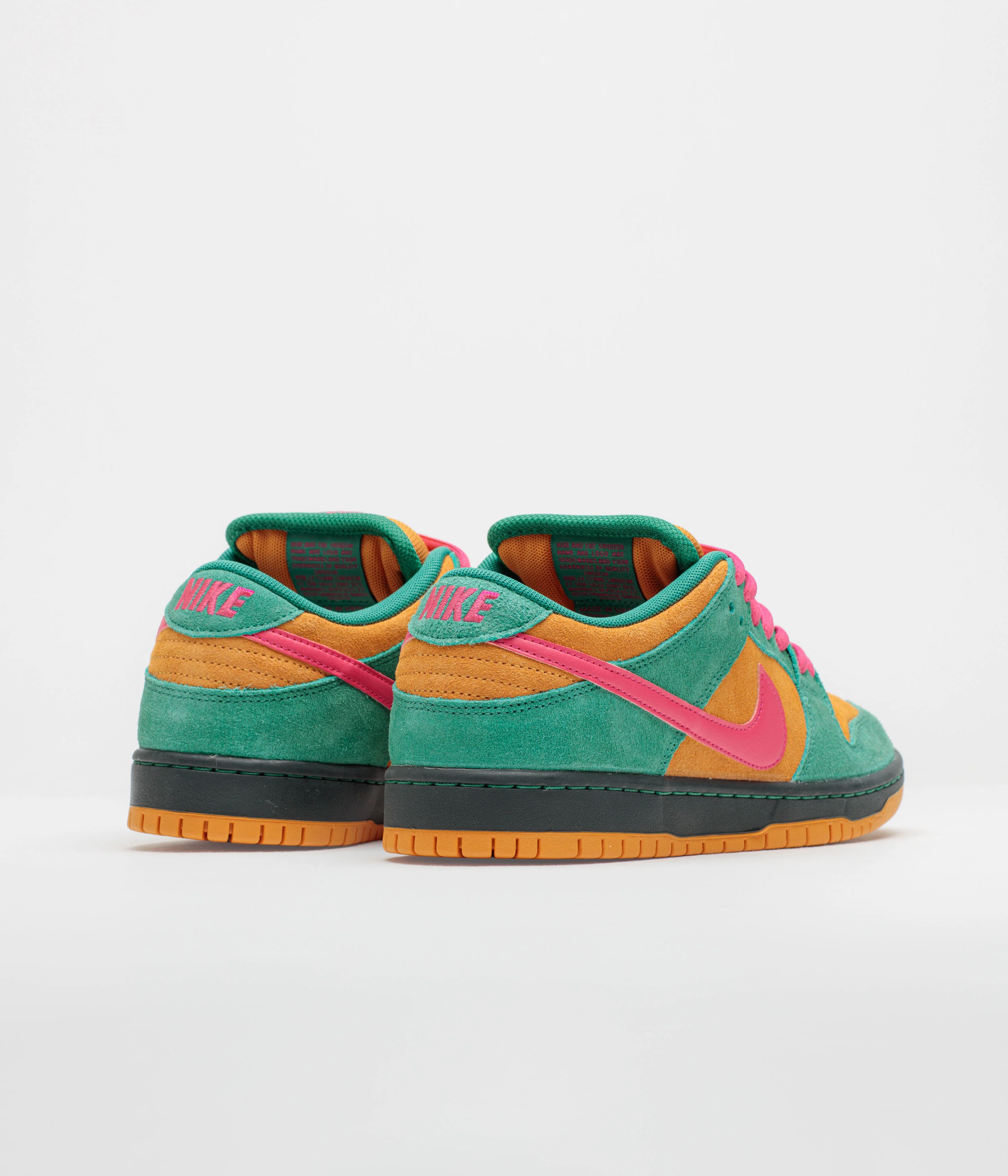 Nike SB Dunk Low Pro Shoes - Green Noise / Watermelon - Light Curry - Image 4