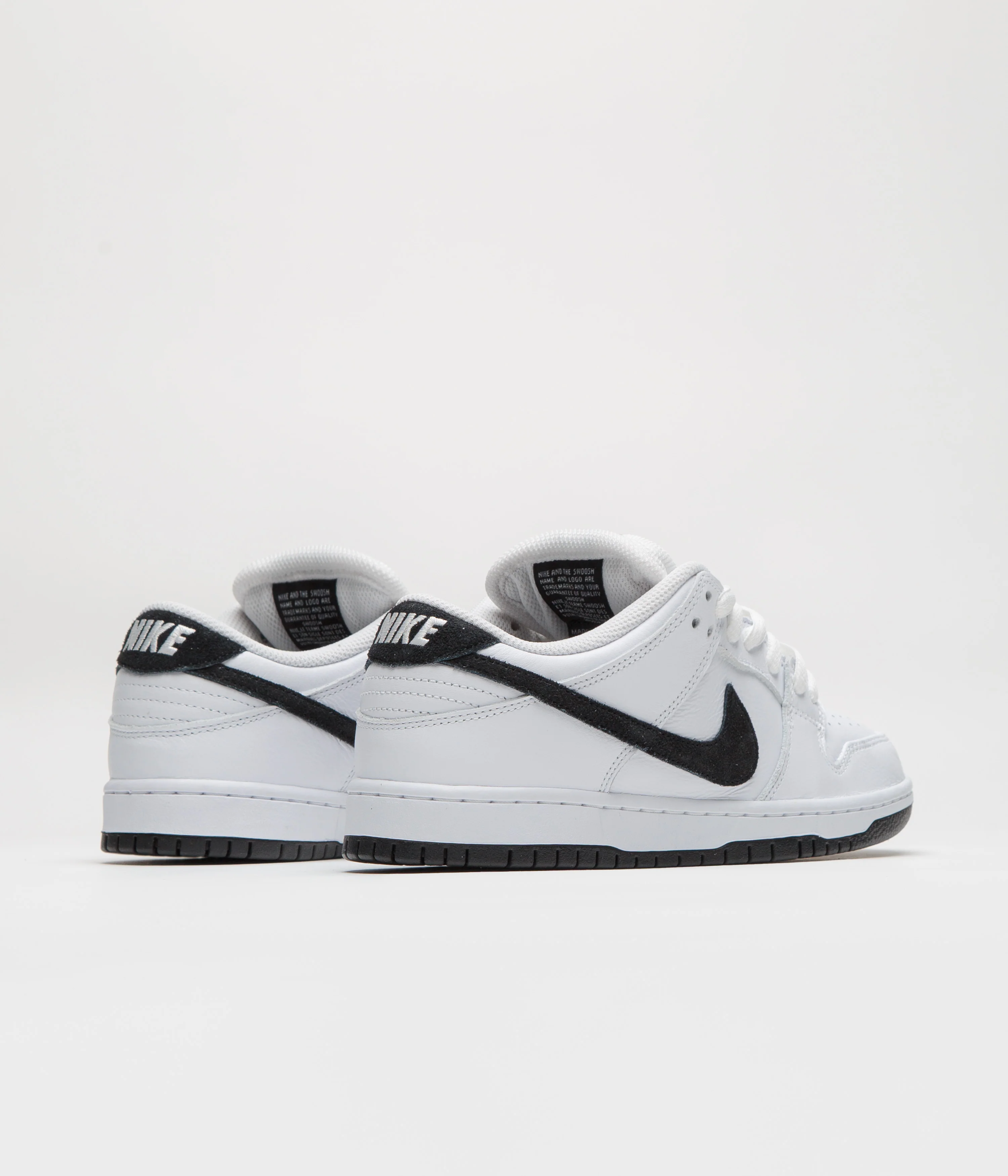 Nike SB Dunk Low Pro Shoes - White / Black - White - Black - Image 4