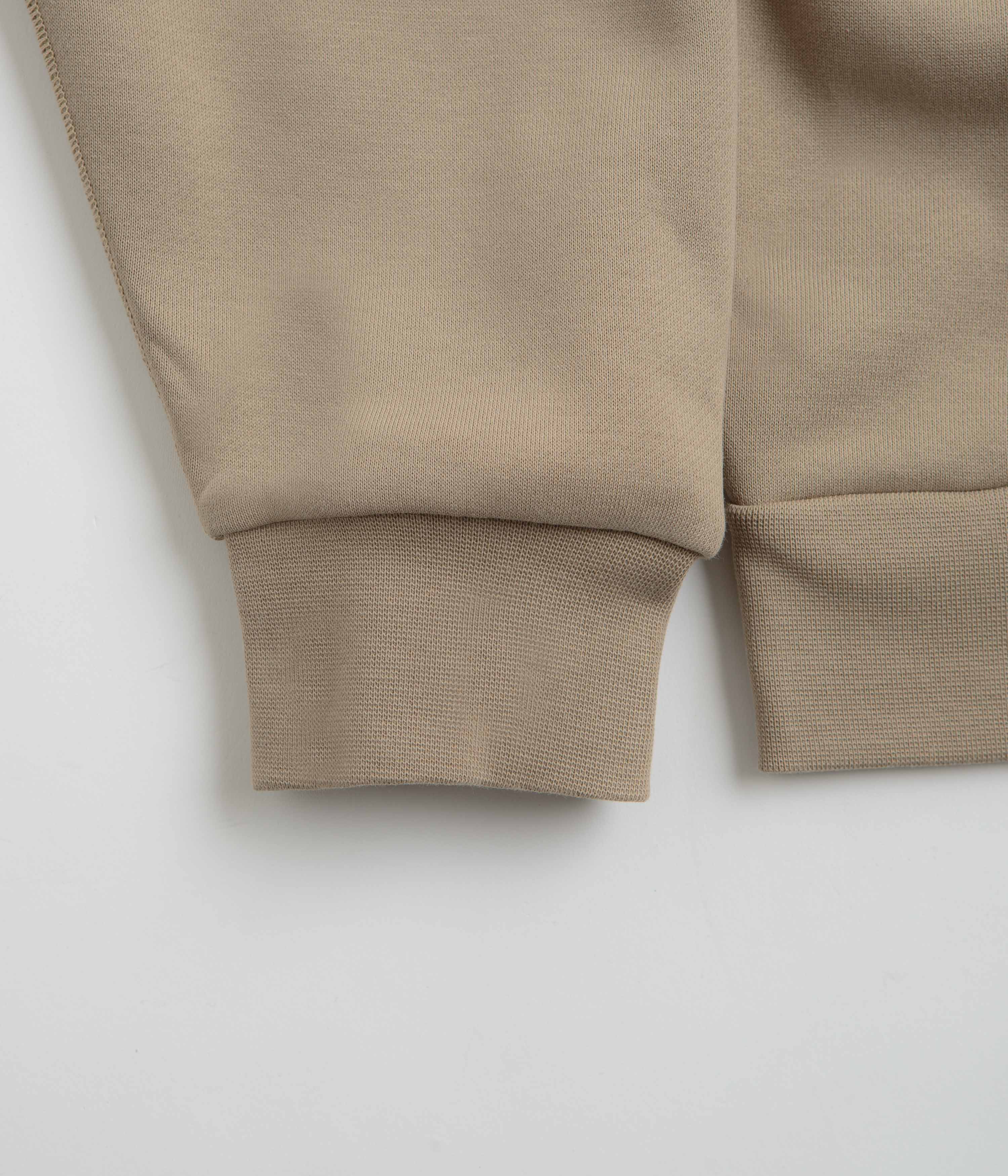Nike SB Essential Logo Full Zip Hoodie - Khaki / White - Image 2