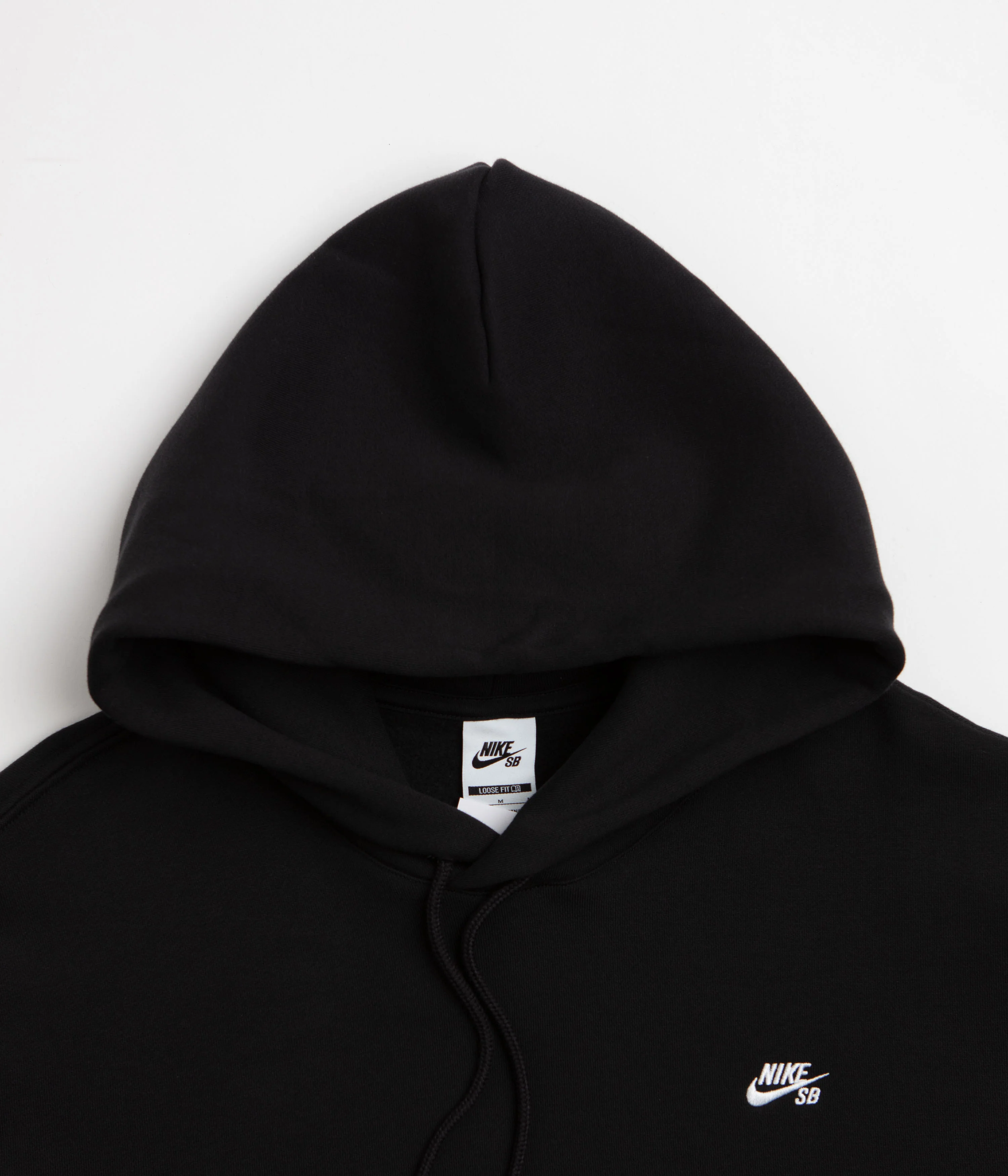 Nike SB Essential Small Logo Hoodie - Black / White - Image 3