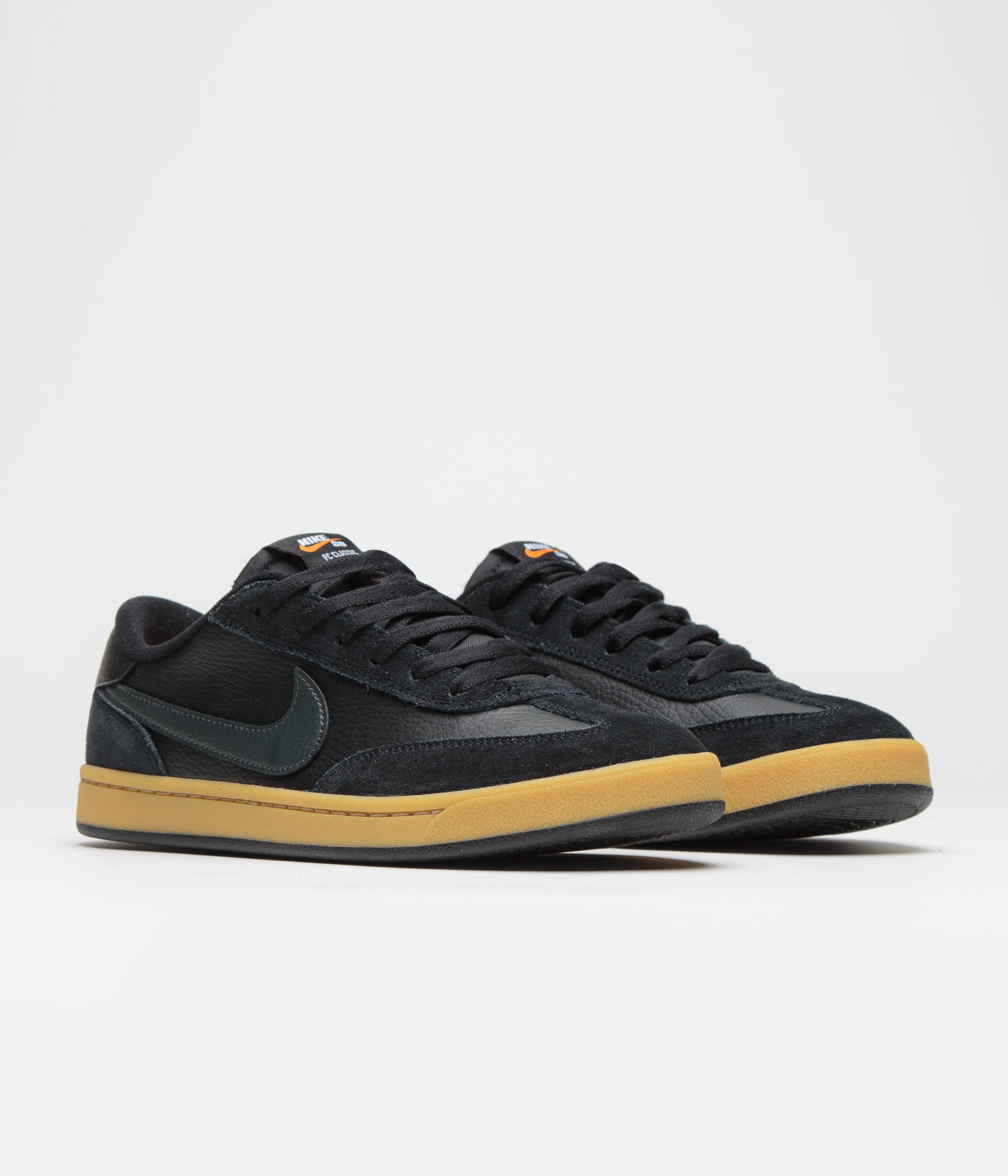 Nike SB FC Classic Shoes - Black / Anthracite - Black - Vivid Orange - Image 2