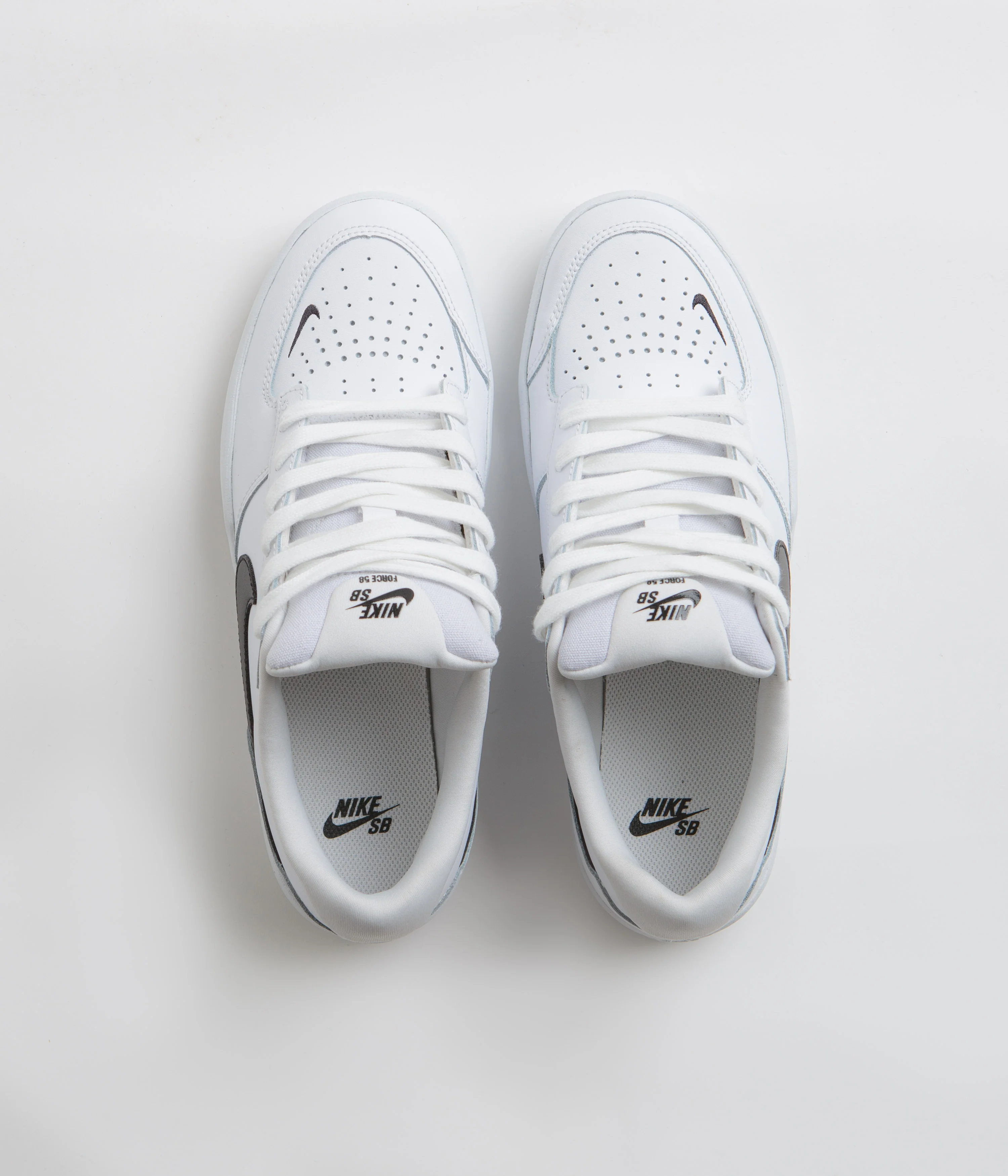 Nike SB Force 58 Premium Shoes - White / Black - White - White - Image 6