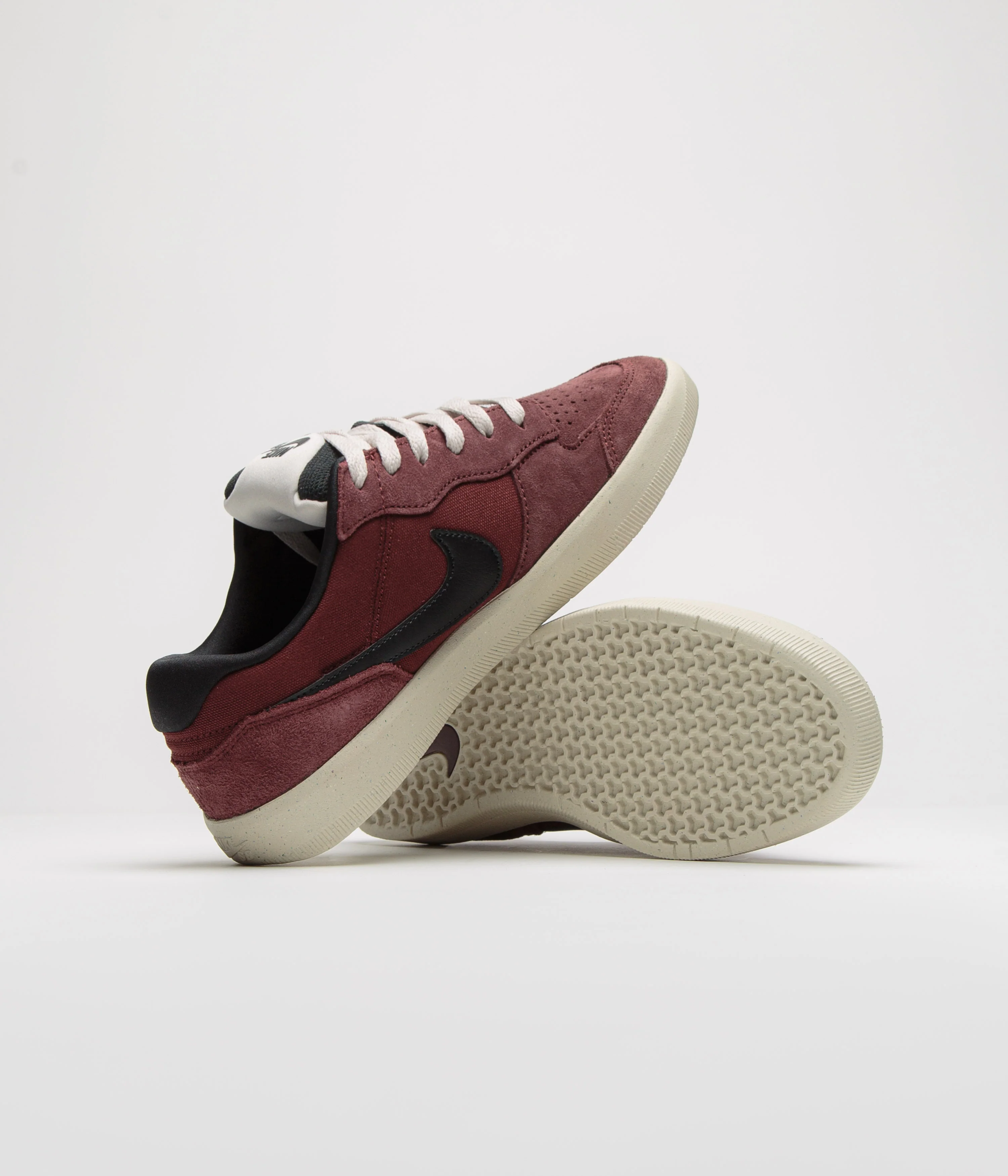 Nike SB Force 58 Shoes - Dark Team Red / Black - Black - Light Orewood Brown - Image 5