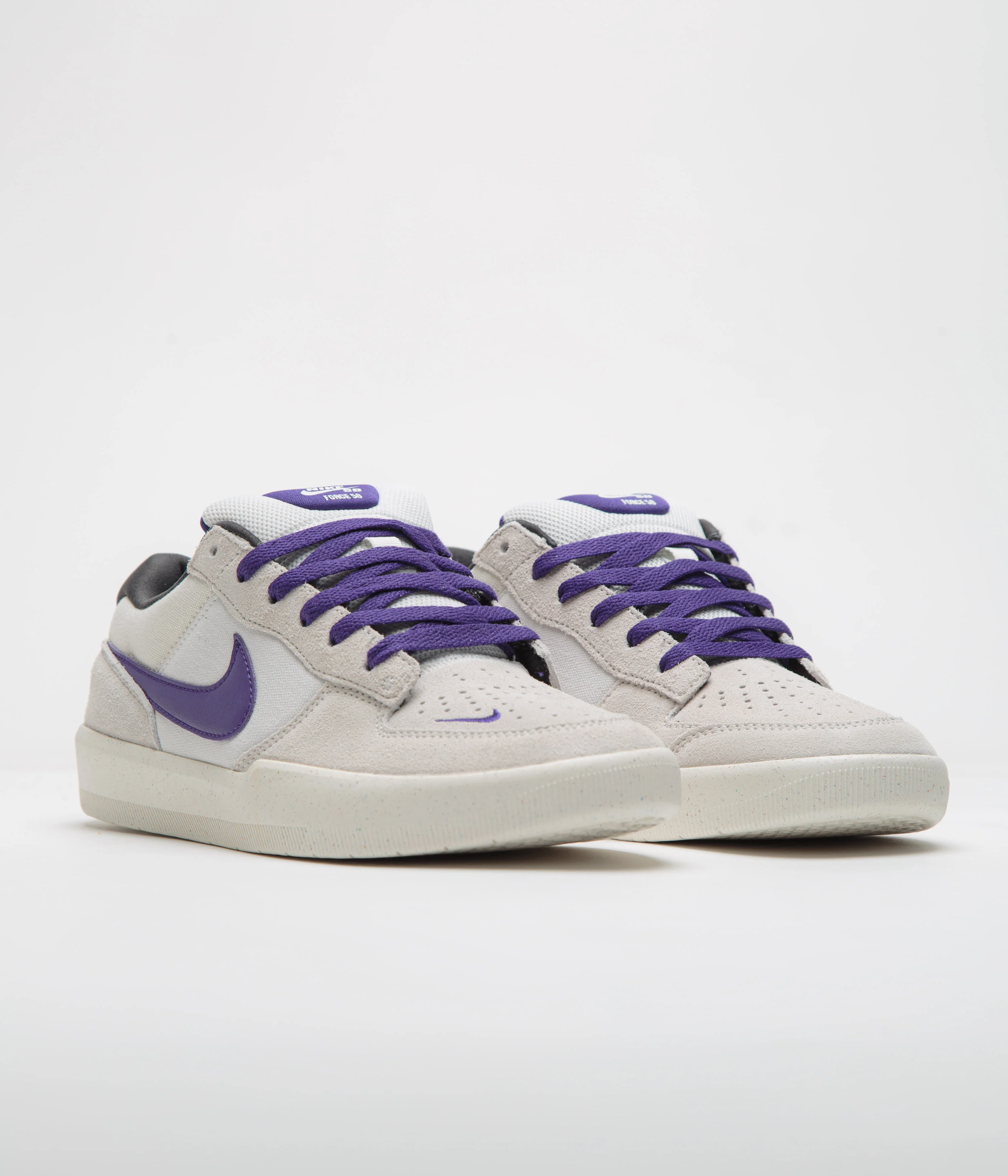 Nike SB Force 58 Shoes - Phantom / Court Purple - Summit White - Image 2