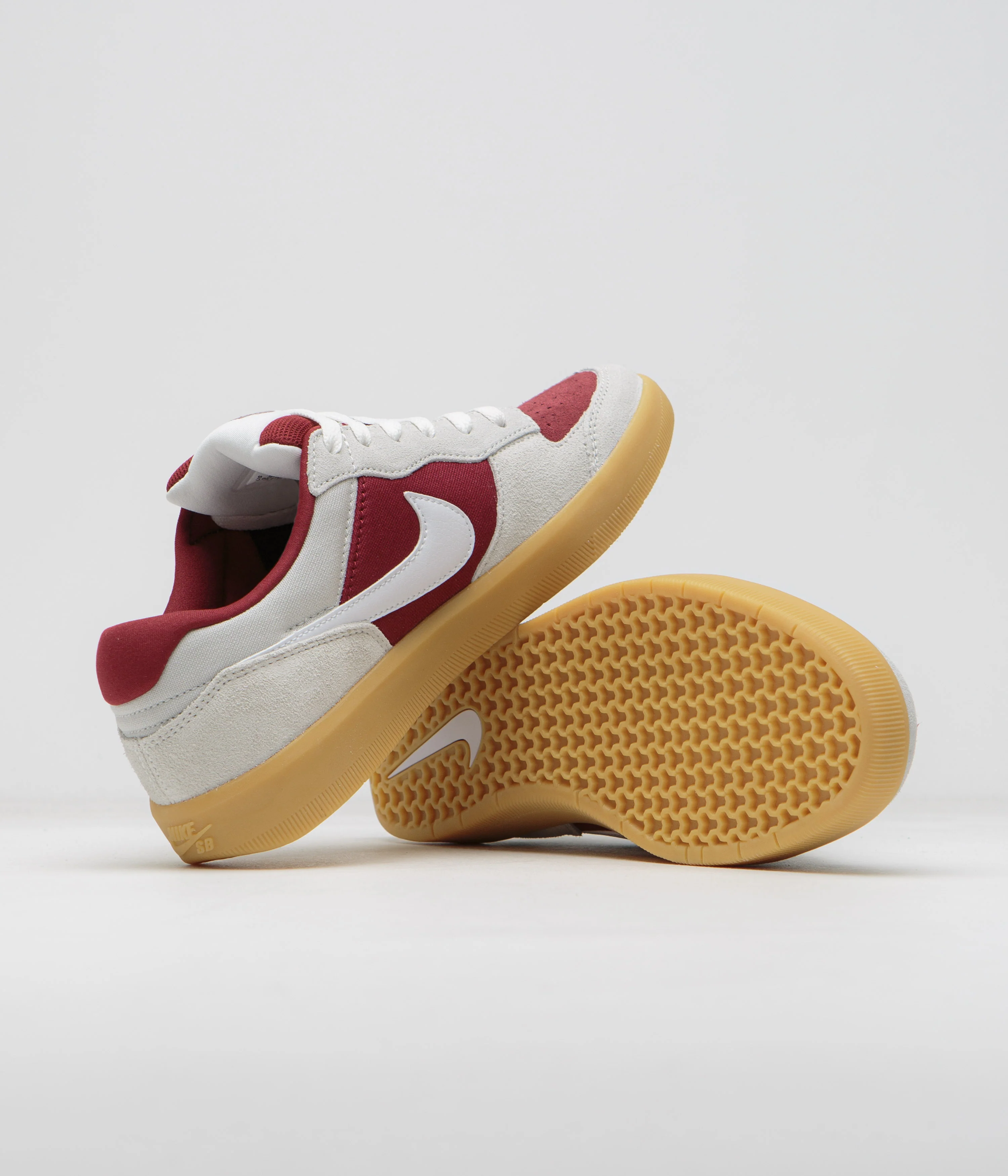 Nike SB Force 58 Shoes - Team Red / White - Summit White - Image 6