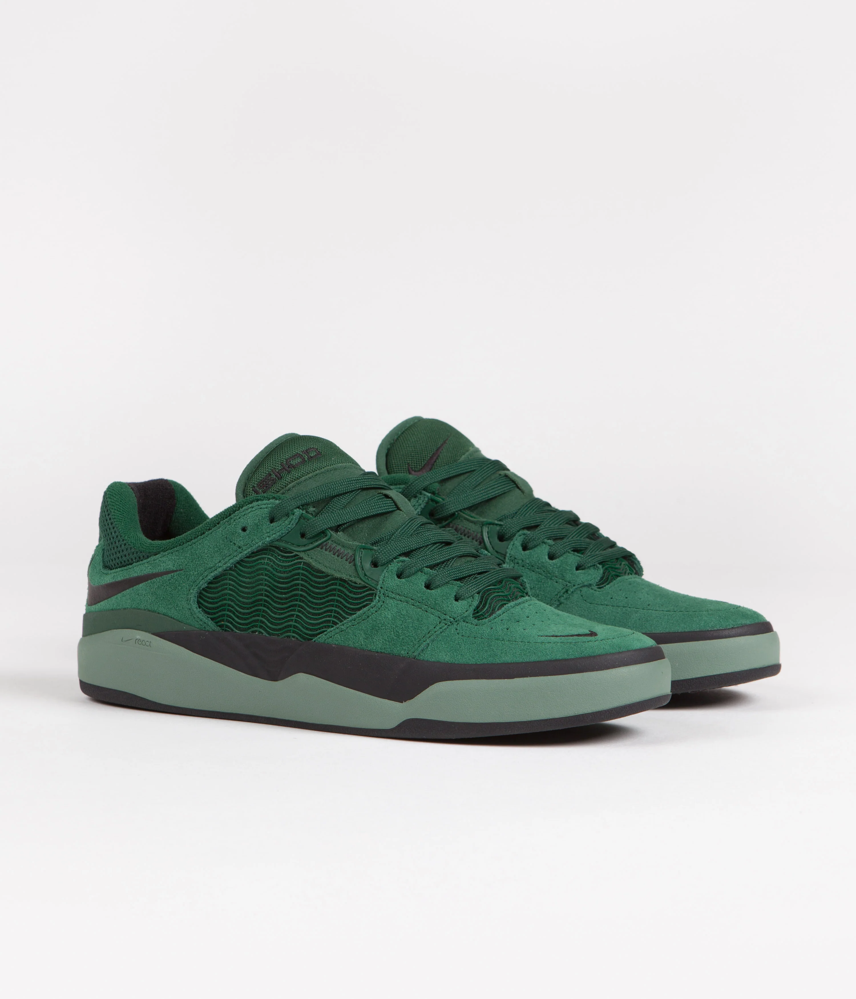 Nike SB Ishod Shoes - Gorge Green / Black - Dutch Green - Black - Image 2