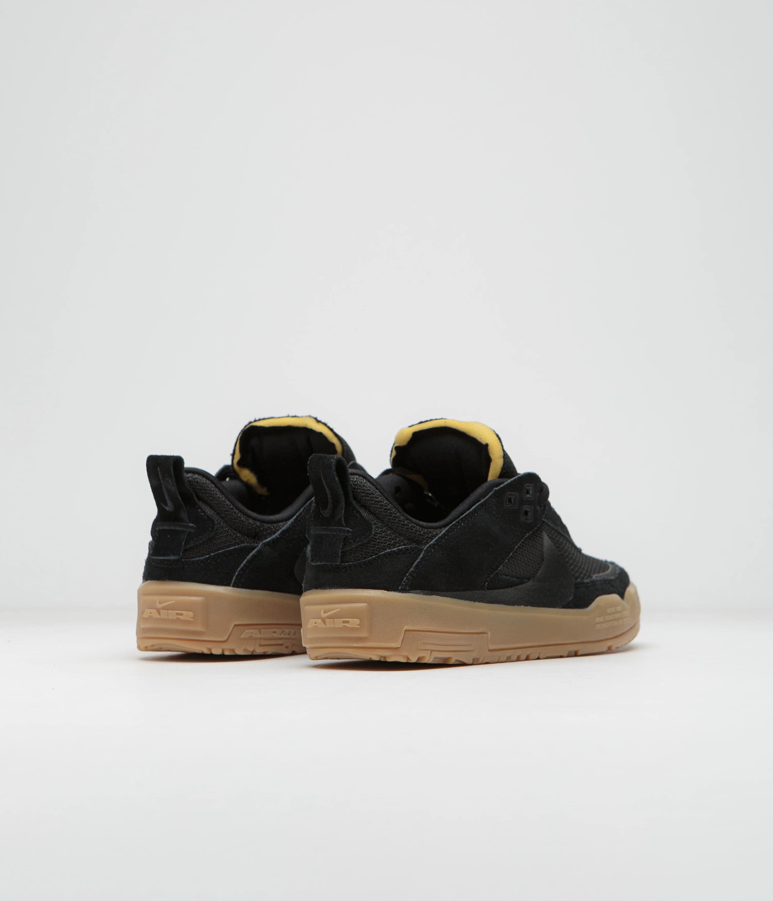 Nike SB Kids Day One Shoes - Black / Black - Gum Light Brown - White - Image 4