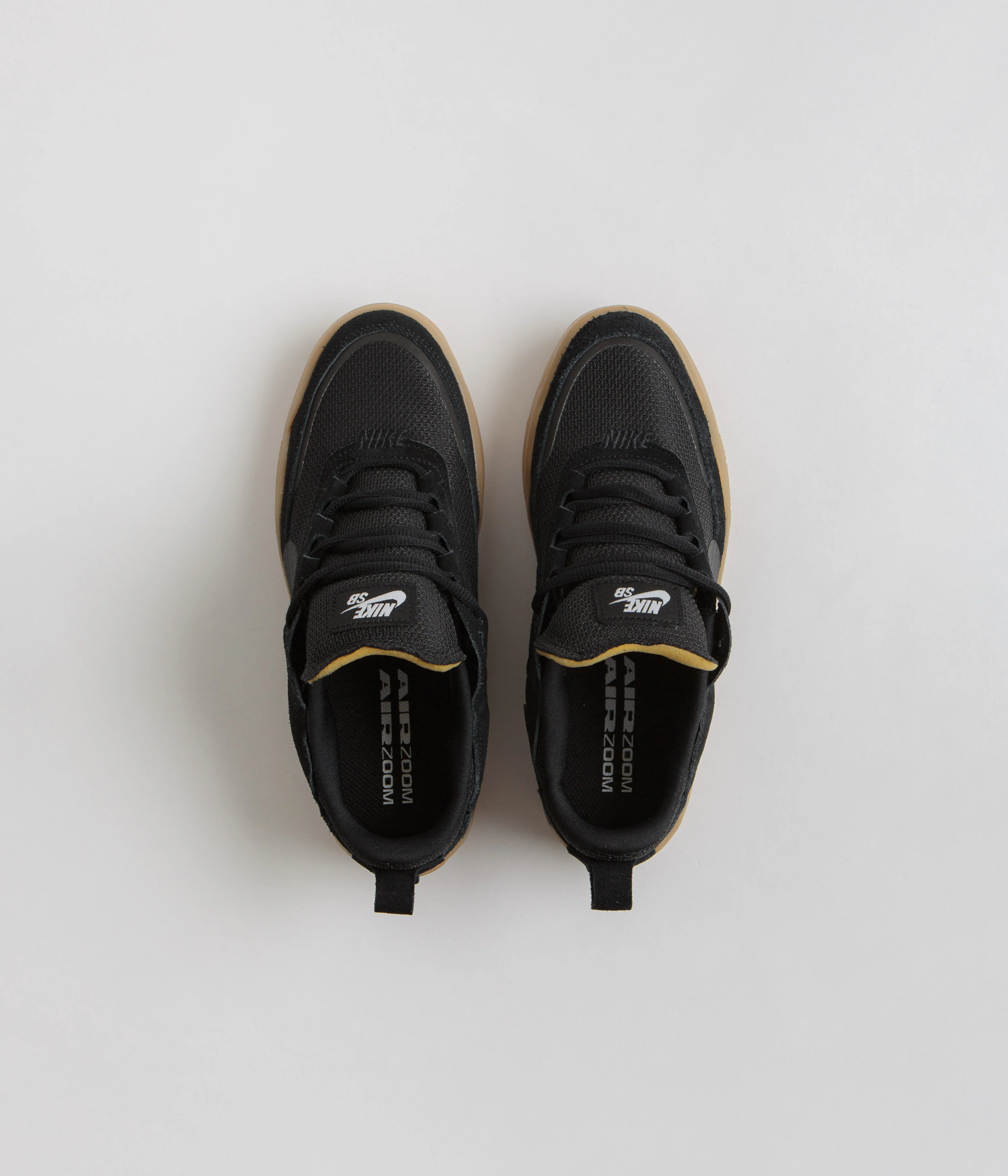 Nike SB Kids Day One Shoes - Black / Black - Gum Light Brown - White - Image 7