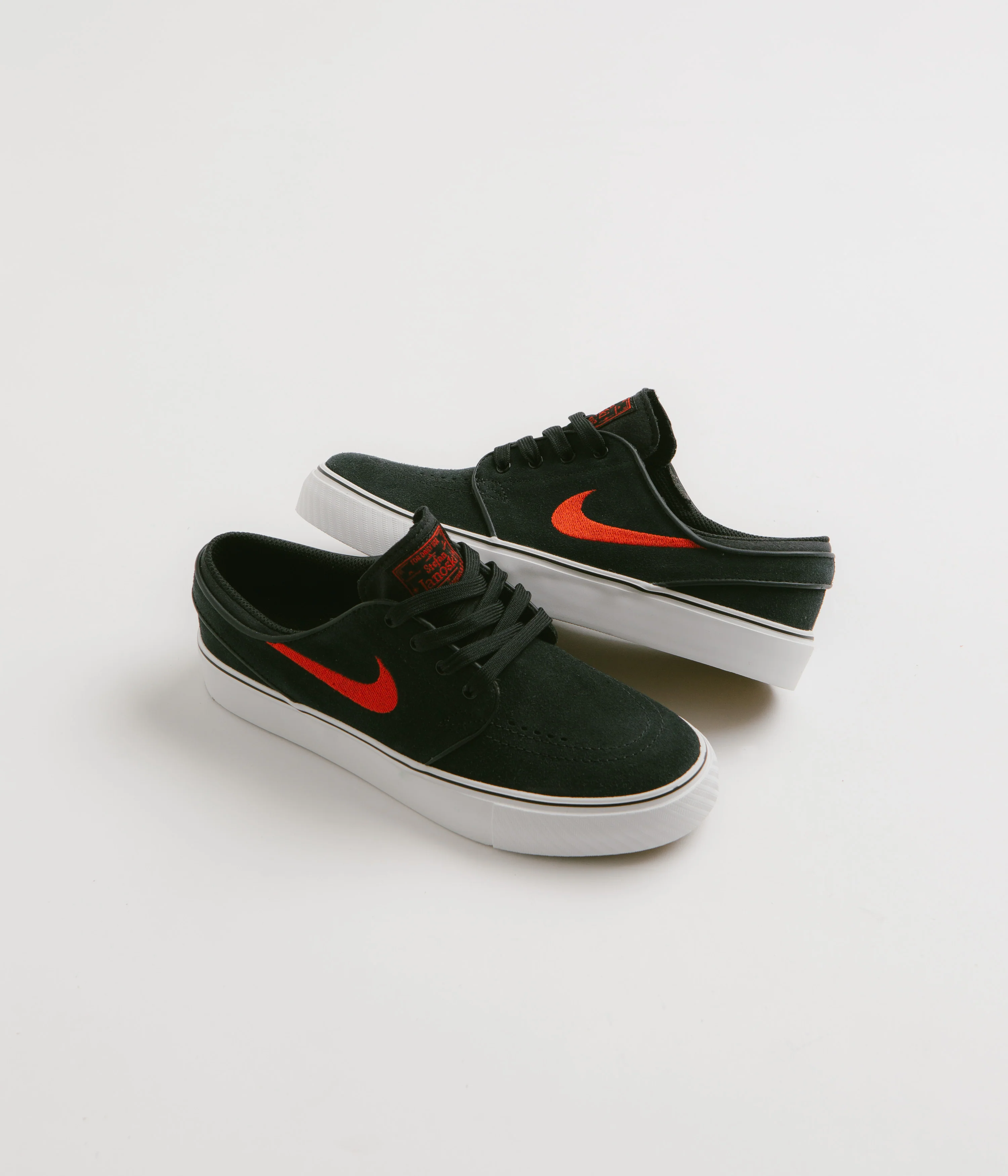Nike SB Kids Stefan Janoski Shoes - Black / University Red - Black - Summit White - Image 2