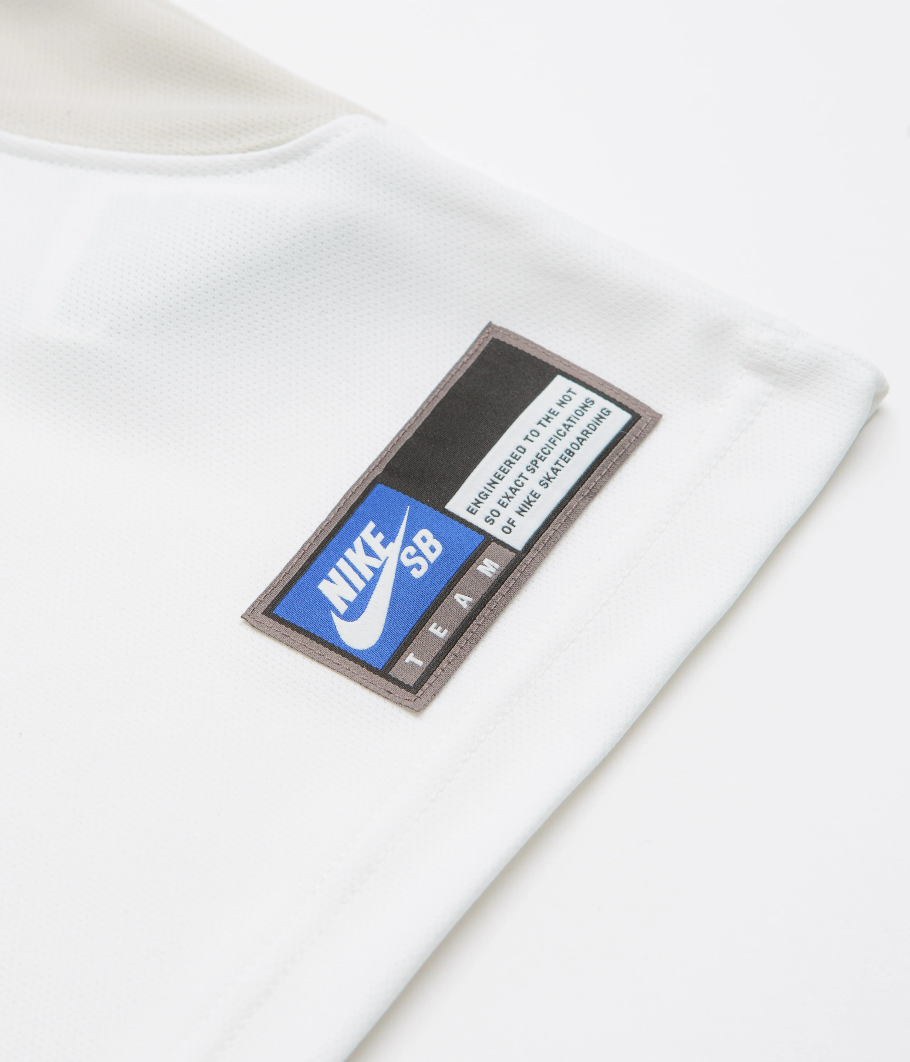 Nike SB Knit Jersey - White / Light Bone / Black - Image 4