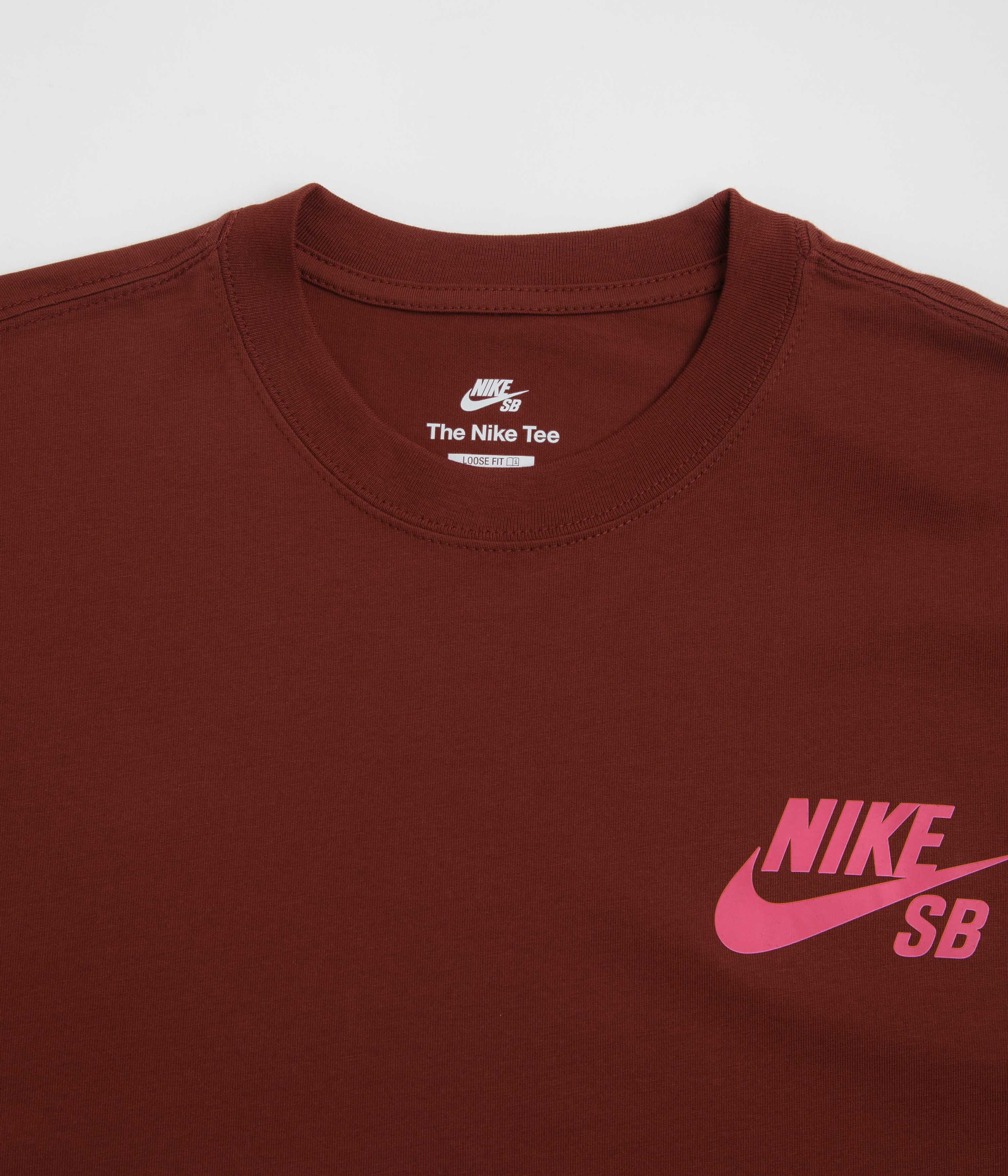 Nike SB Logo T-Shirt - Dark Team Red - Image 3