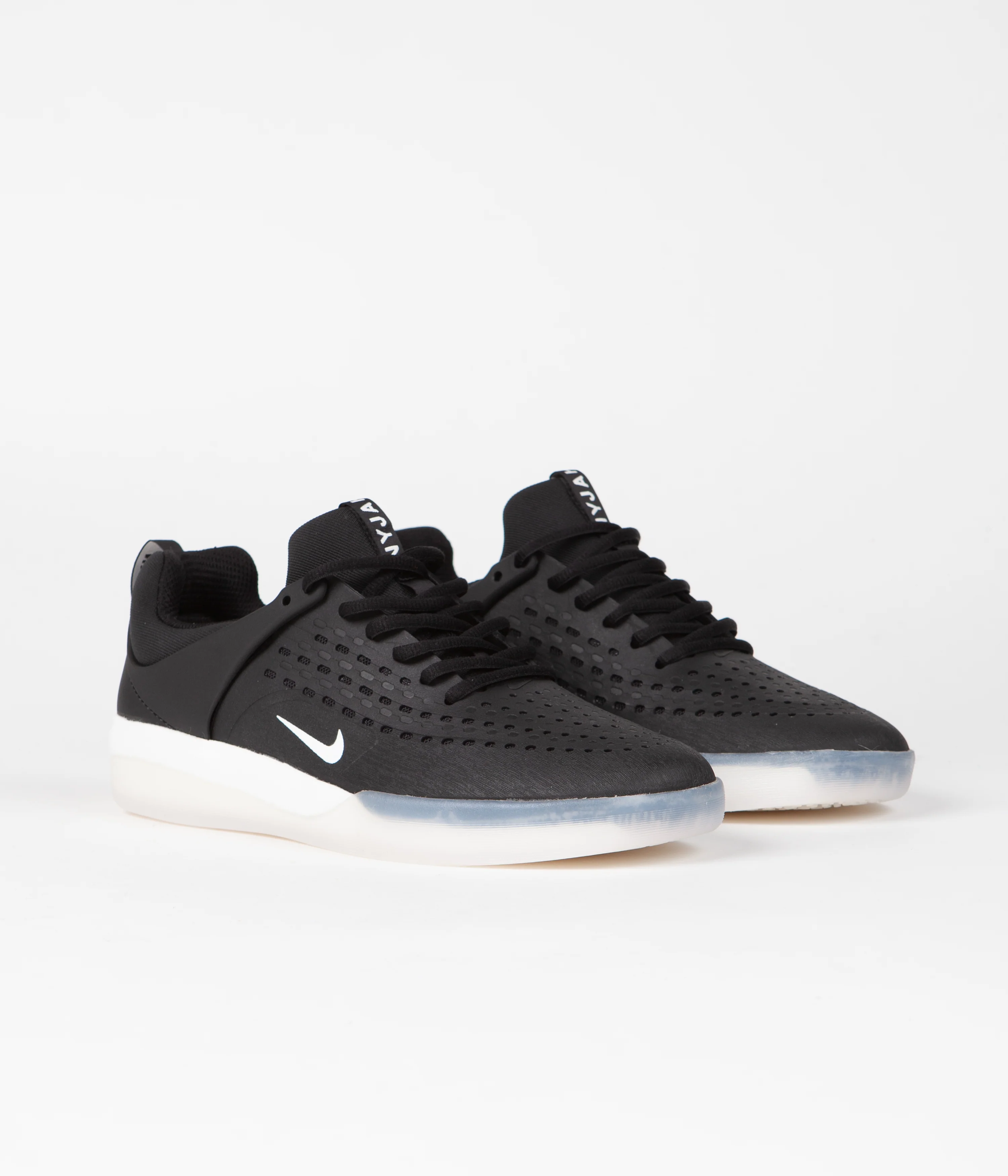 Nike SB Nyjah 3 Shoes - Black / White - Black - Summit White - Image 2