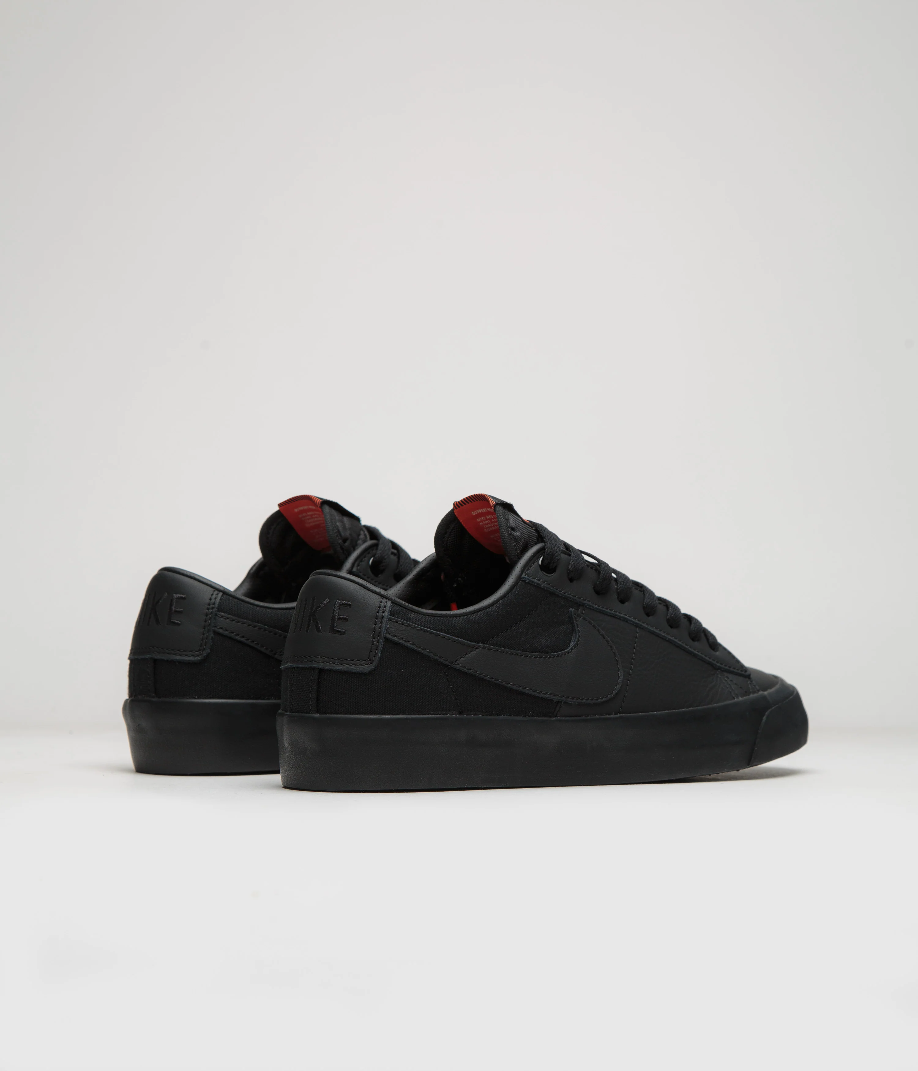 Nike SB Orange Label Blazer Low Pro GT Shoes - Black / Black - Black - Black - Image 3