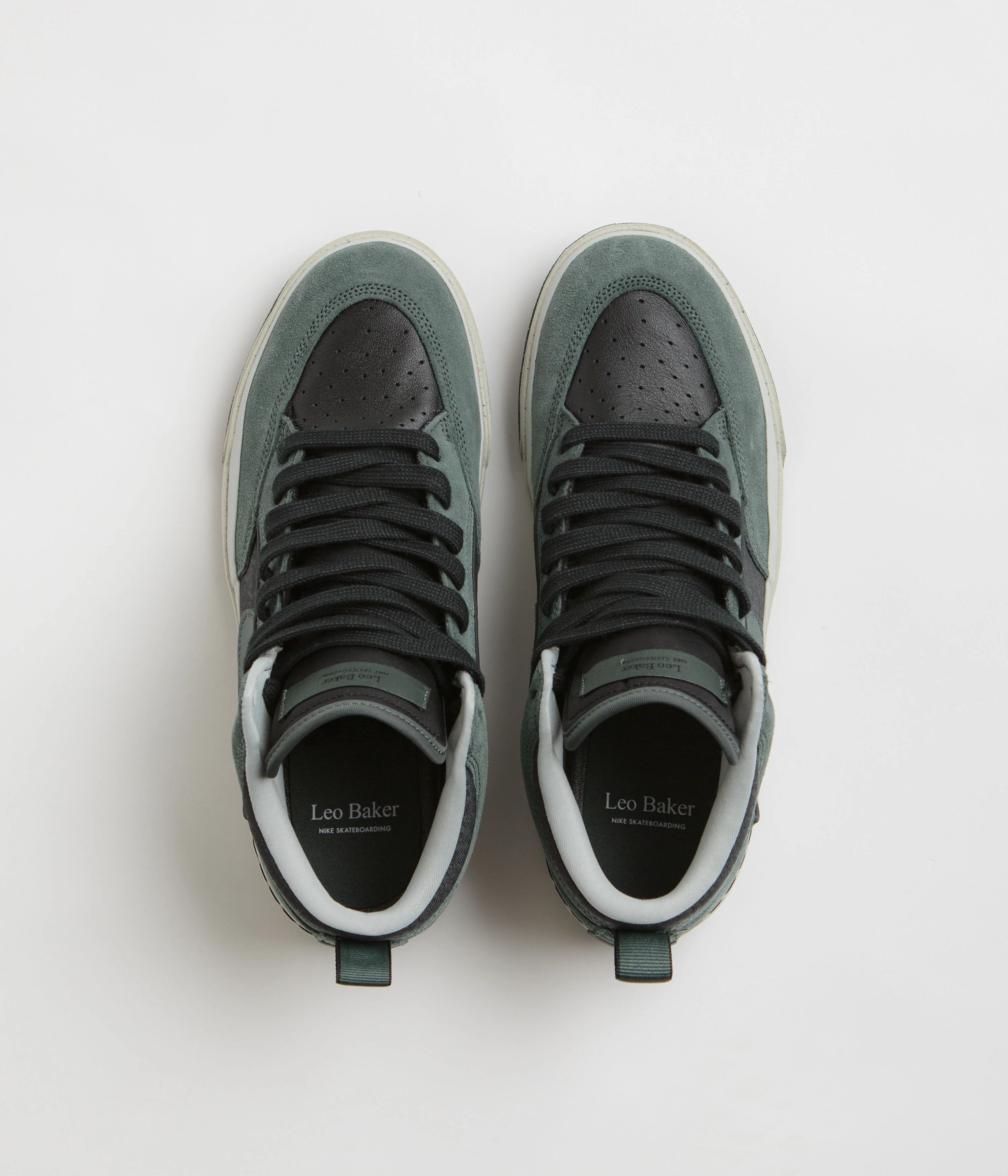 Nike SB React Leo Shoes - Vintage Green / Vintage Green - Black - Image 7