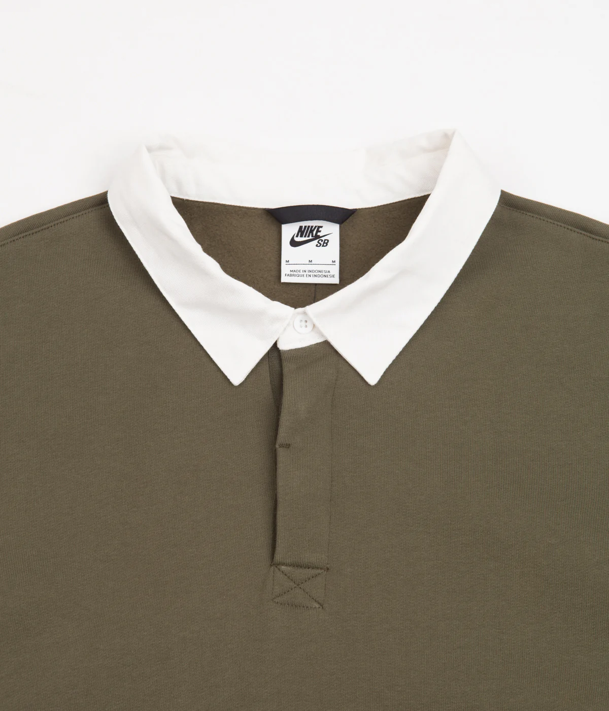 Nike SB Rugby Pullover Jacket - Cargo Khaki / Anthracite / White / Black - Image 5