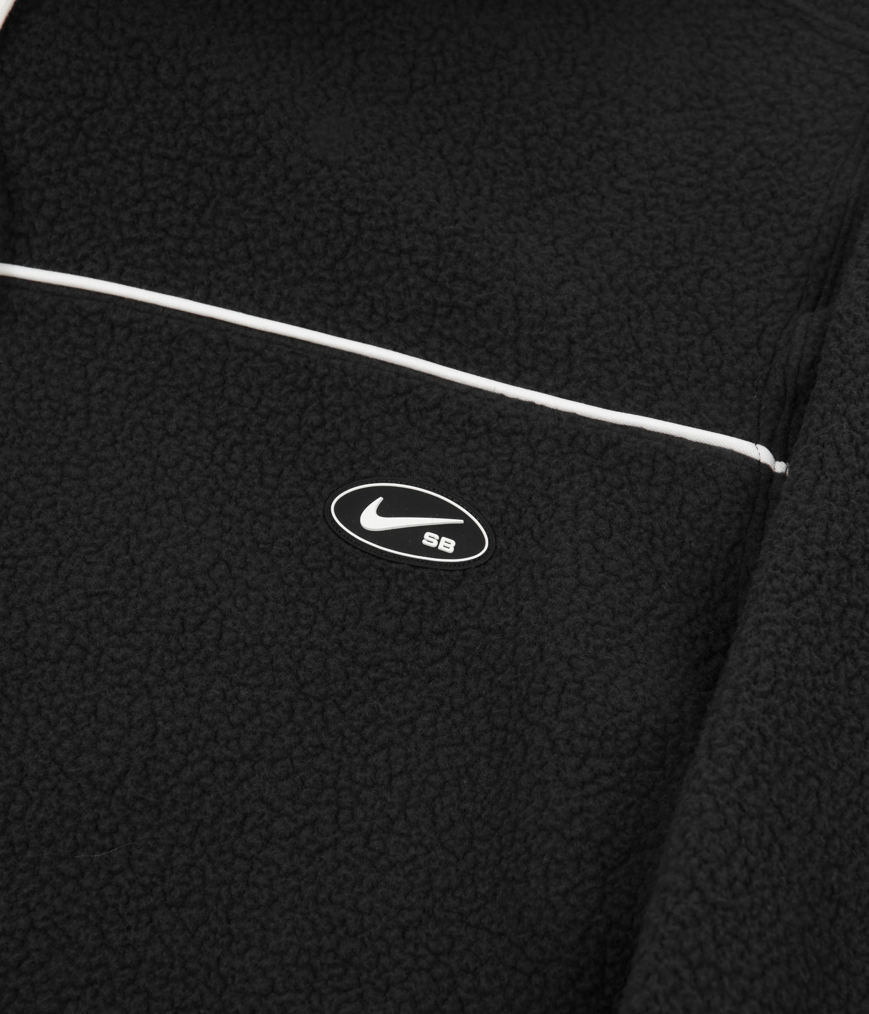 Nike SB Sherpa Fleece Hoodie - Black / Sail / Sail - Image 7